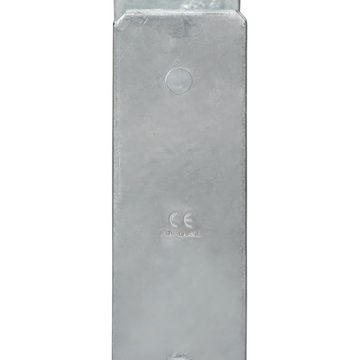 vidaXL Einschlagbodenhülse Pfostenträger 6 Stk Silbern 14660 cm Verzinkter Stahl