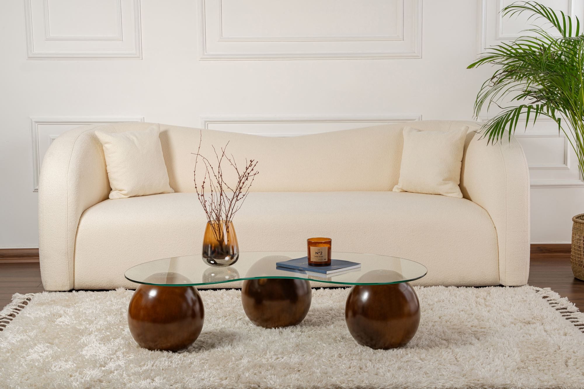 Skye Decor Couchtisch Sphere (1 Tisch), Organisch geformte Tischplatte