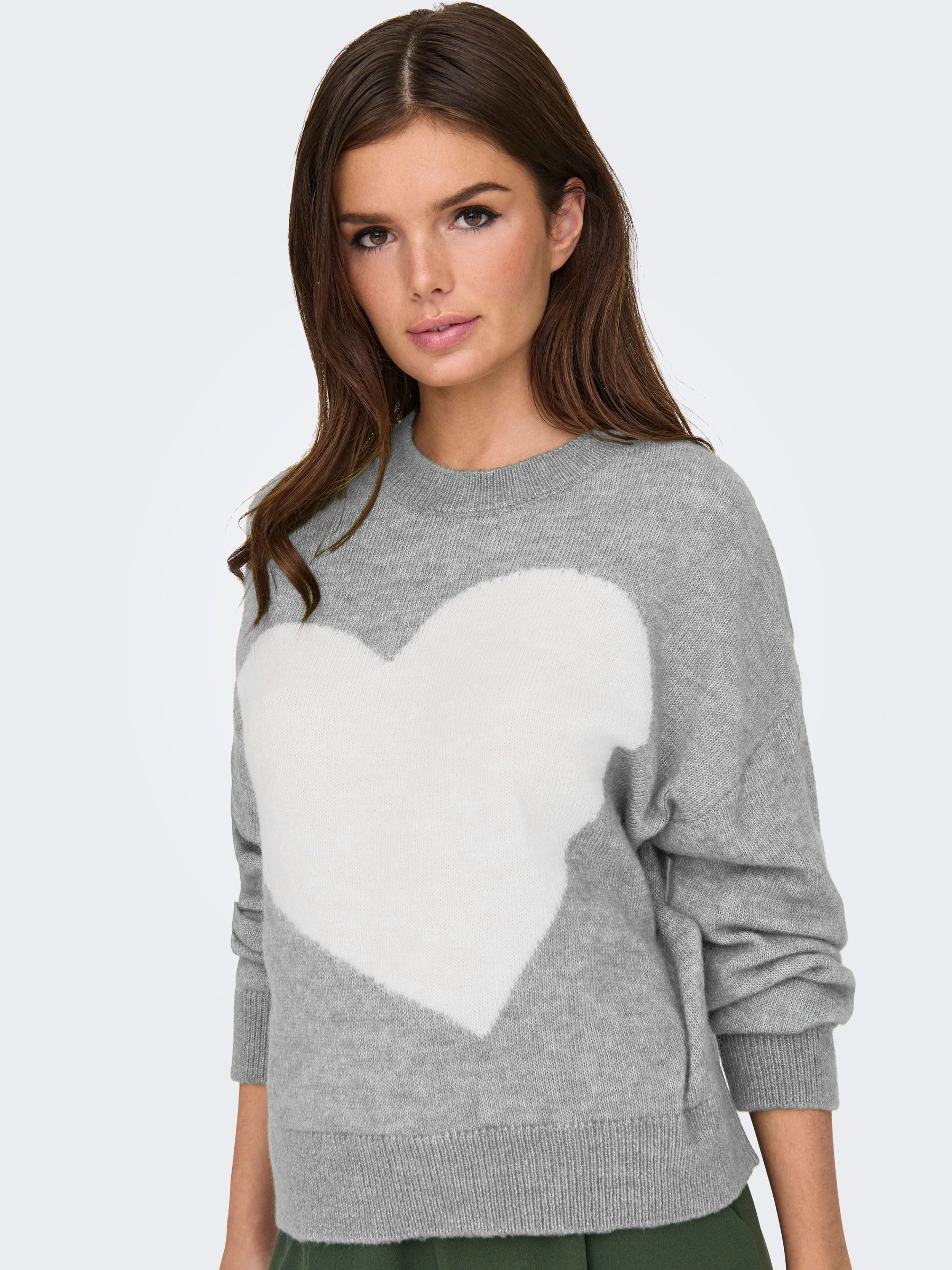 JACQUELINE de YONG Strickpullover Weicher Cozy Strickpullover mit großem He günstig online kaufen