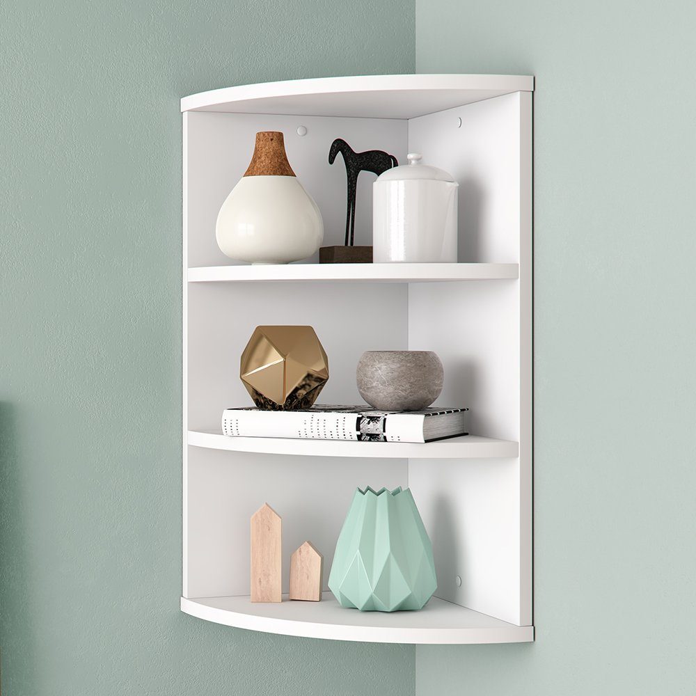 Vicco Eckregal Ecki, Weiß, 30 x 60 cm günstig online kaufen