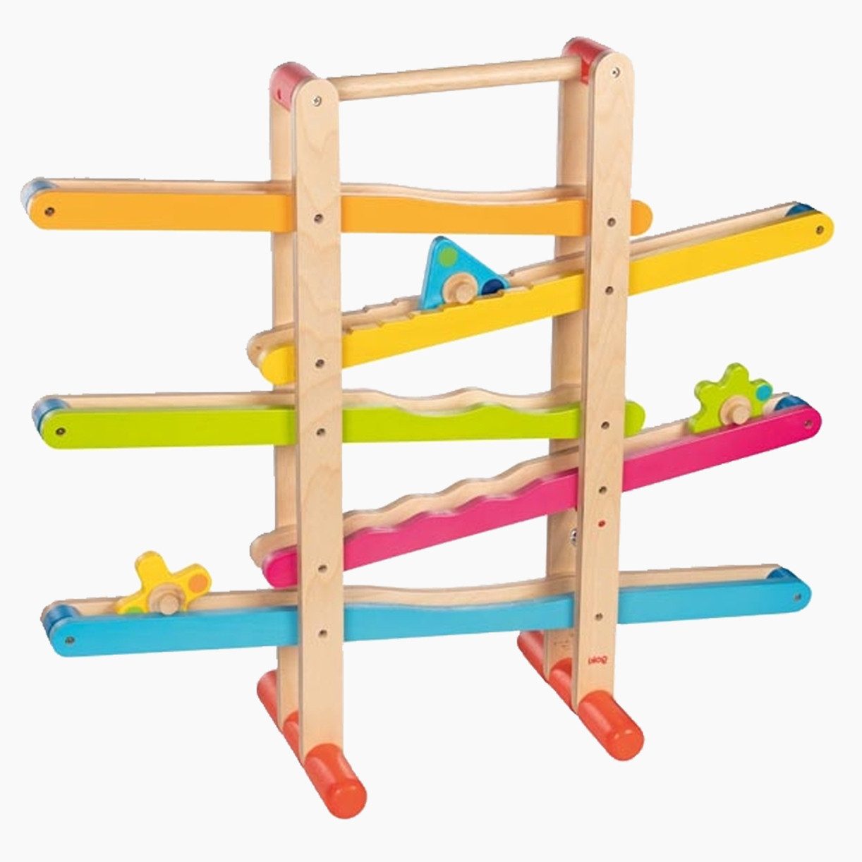 goki Kugelbahn Kreiselbahn aus Holz, (packung, 4-tlg., montiert), die kindliche Entwicklung fördern