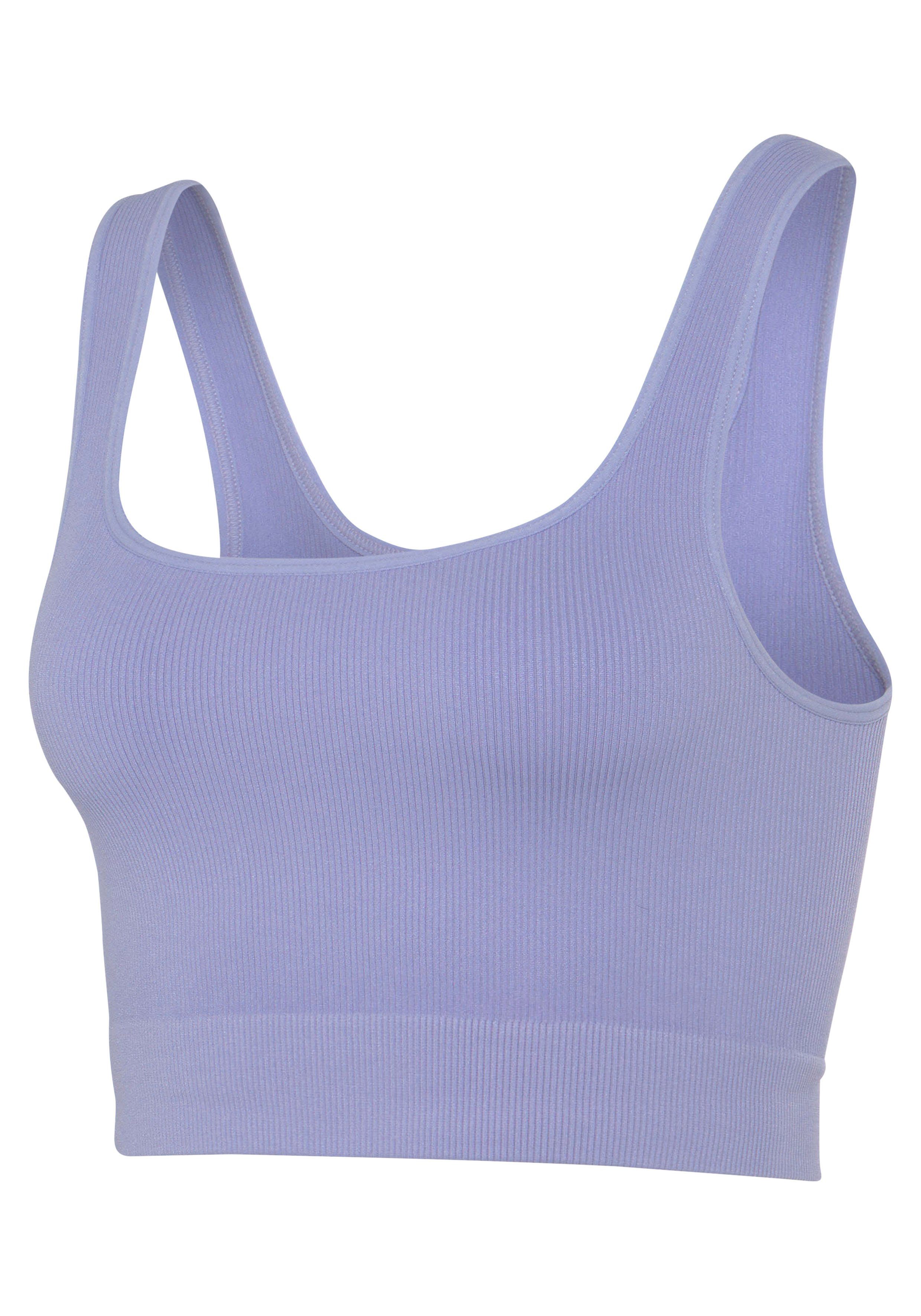 LASCANA Crop-Top Seamless Top mit Rippstruktur