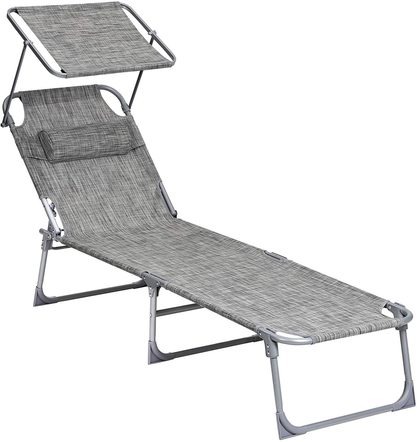 SONGMICS Gartenliege, 1 St., klappbarer Liegestuhl,193x53x29cm,mit günstig online kaufen