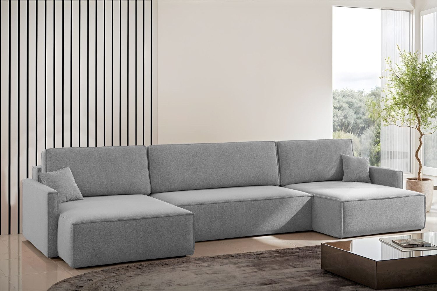 Kaiser Möbel Ecksofa Ecksofa Carlos U-Form günstig online kaufen