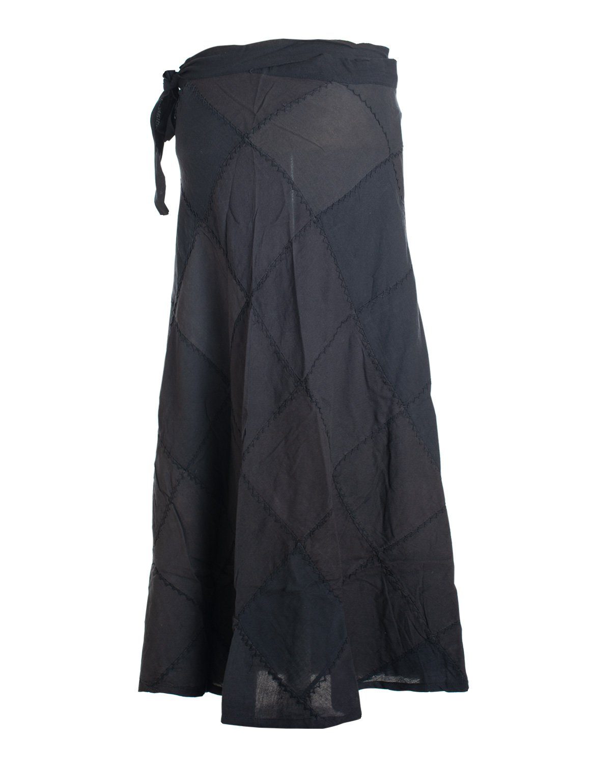 Vishes Wickelrock Langer Patchwork-Rock Wickel-Rock Wickel-Kleid günstig online kaufen