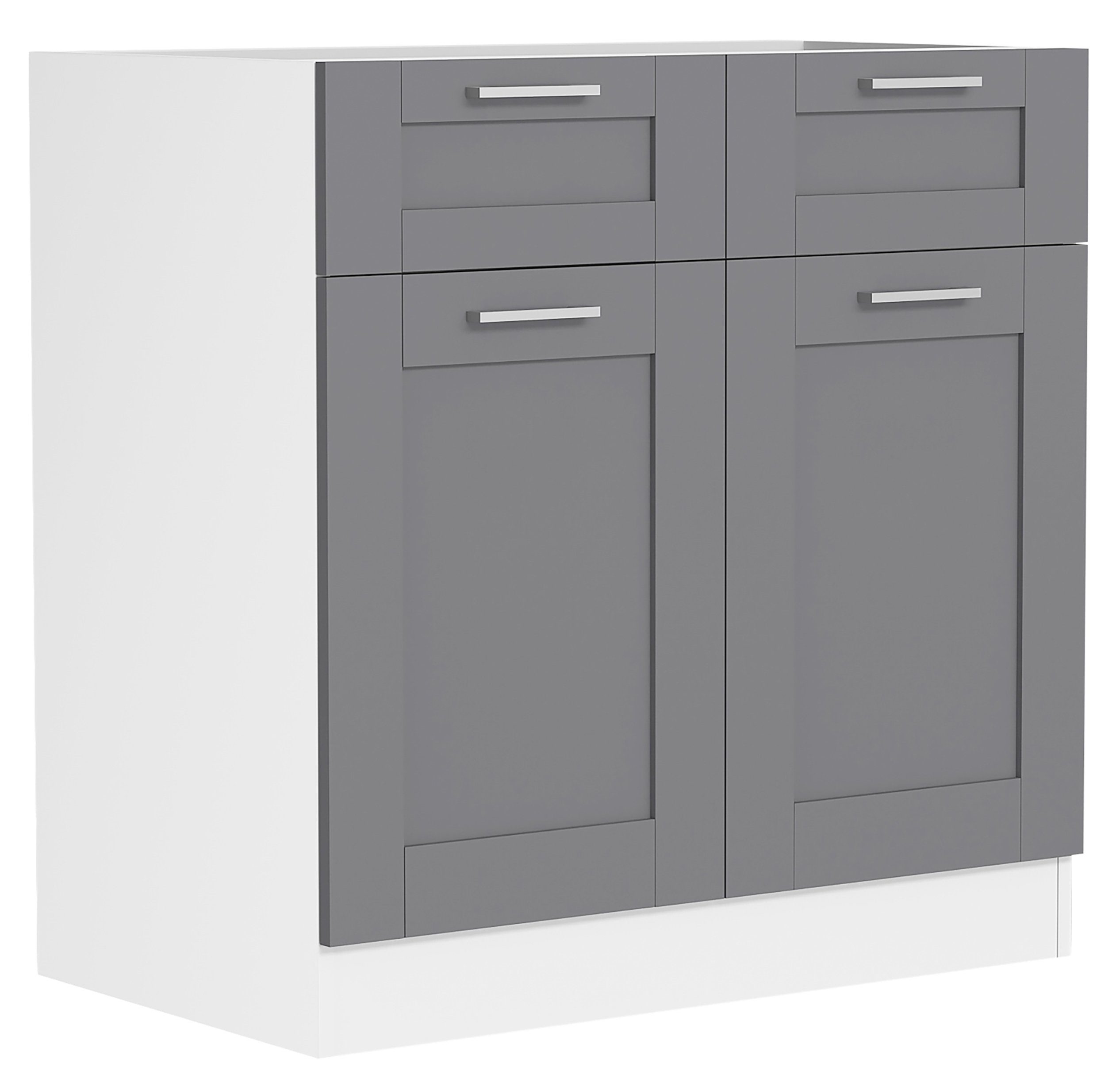 VCM Unterschrank Küchenschrank 80 cm Unterschrank Schublade Colura