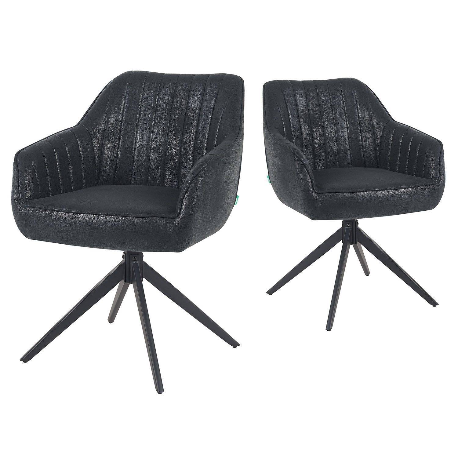 DUBI Möbel Polsterstuhl Mika-Kian 2er-Set, Federkern, günstig online kaufen