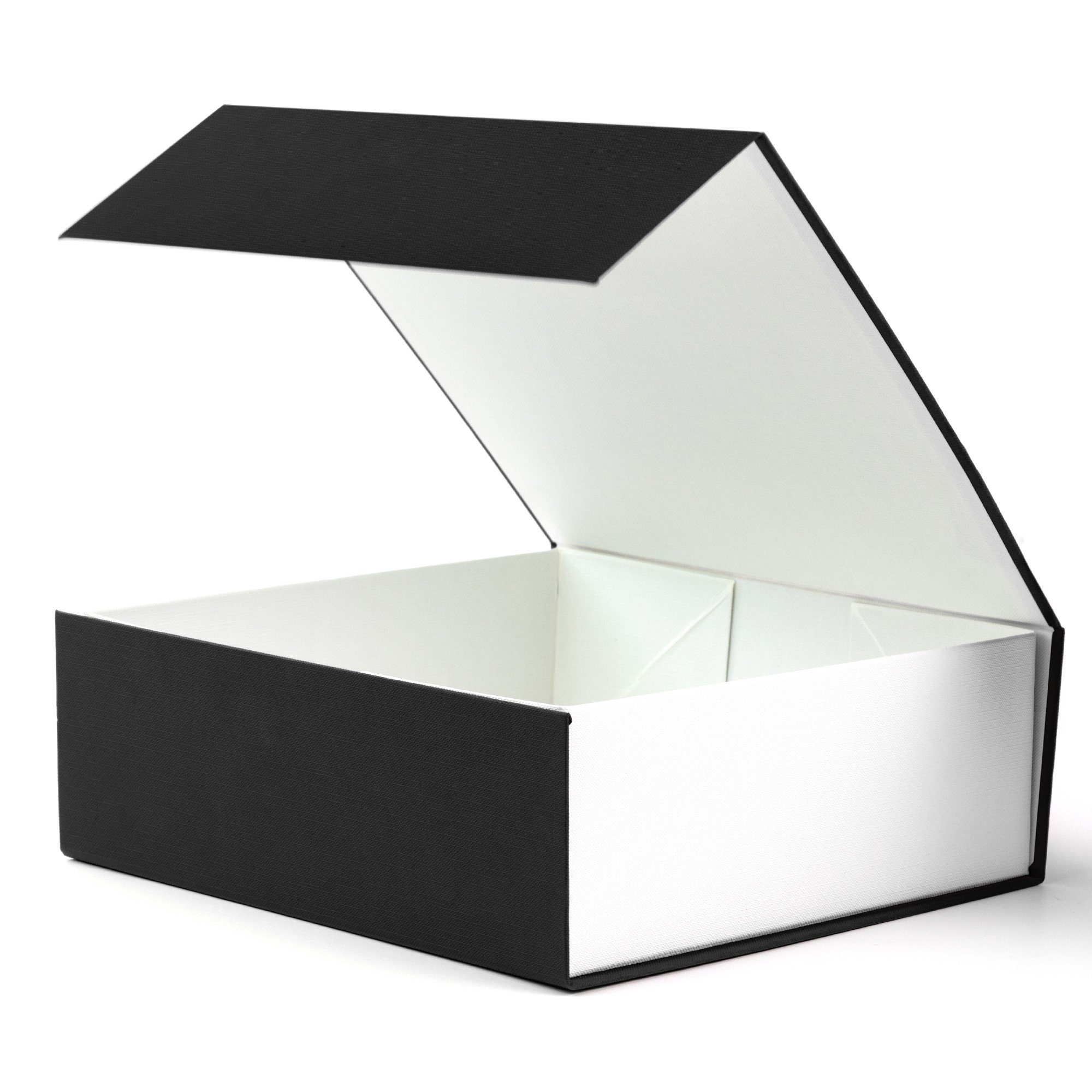 AdelDream Aufbewahrungsbox Geschenkbox Rechteck mit Deckel und Magnet für Hochzeiten, Geburtstagsgeschenk und Babybrautjungfer Geschenkbox Schwarz