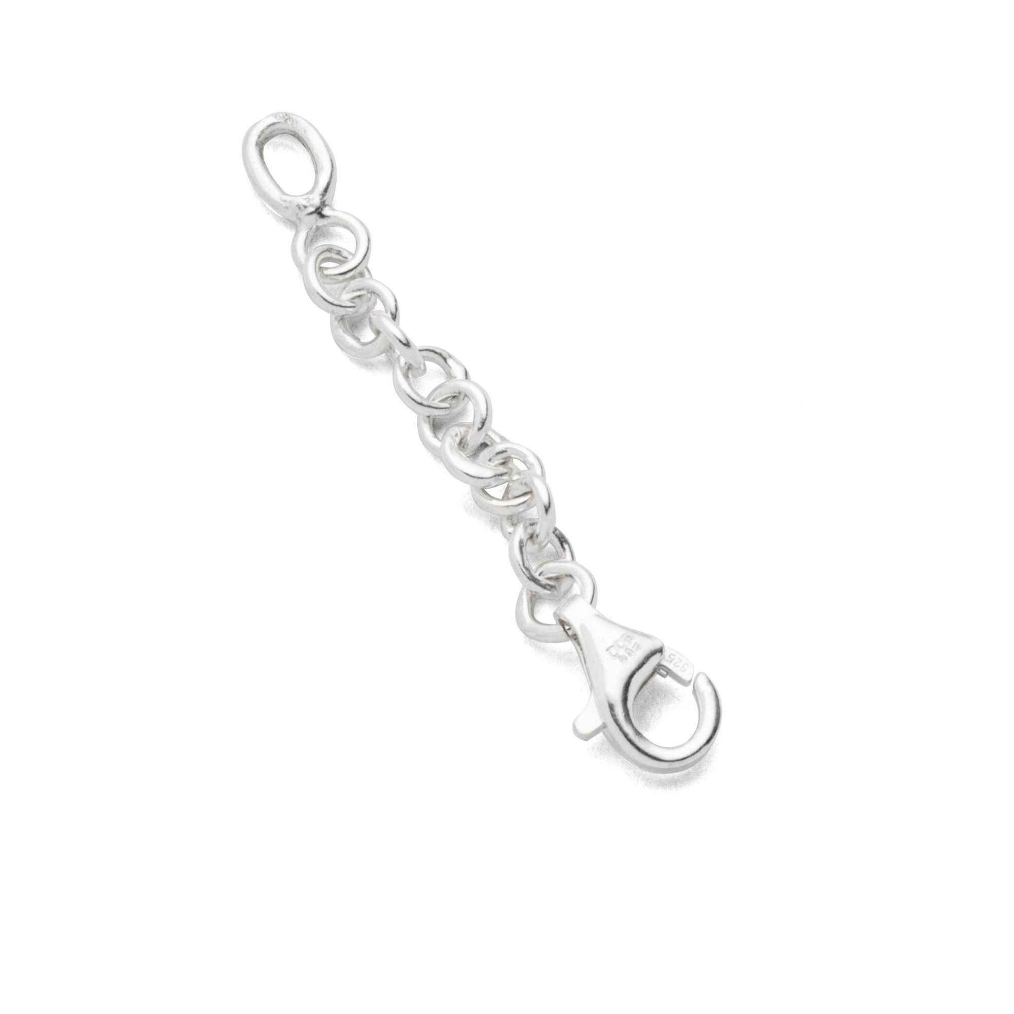 DUR Armband DUR Schmuck: Verlängerungskette mit Karabiner, 925er Sterlingsilber F3