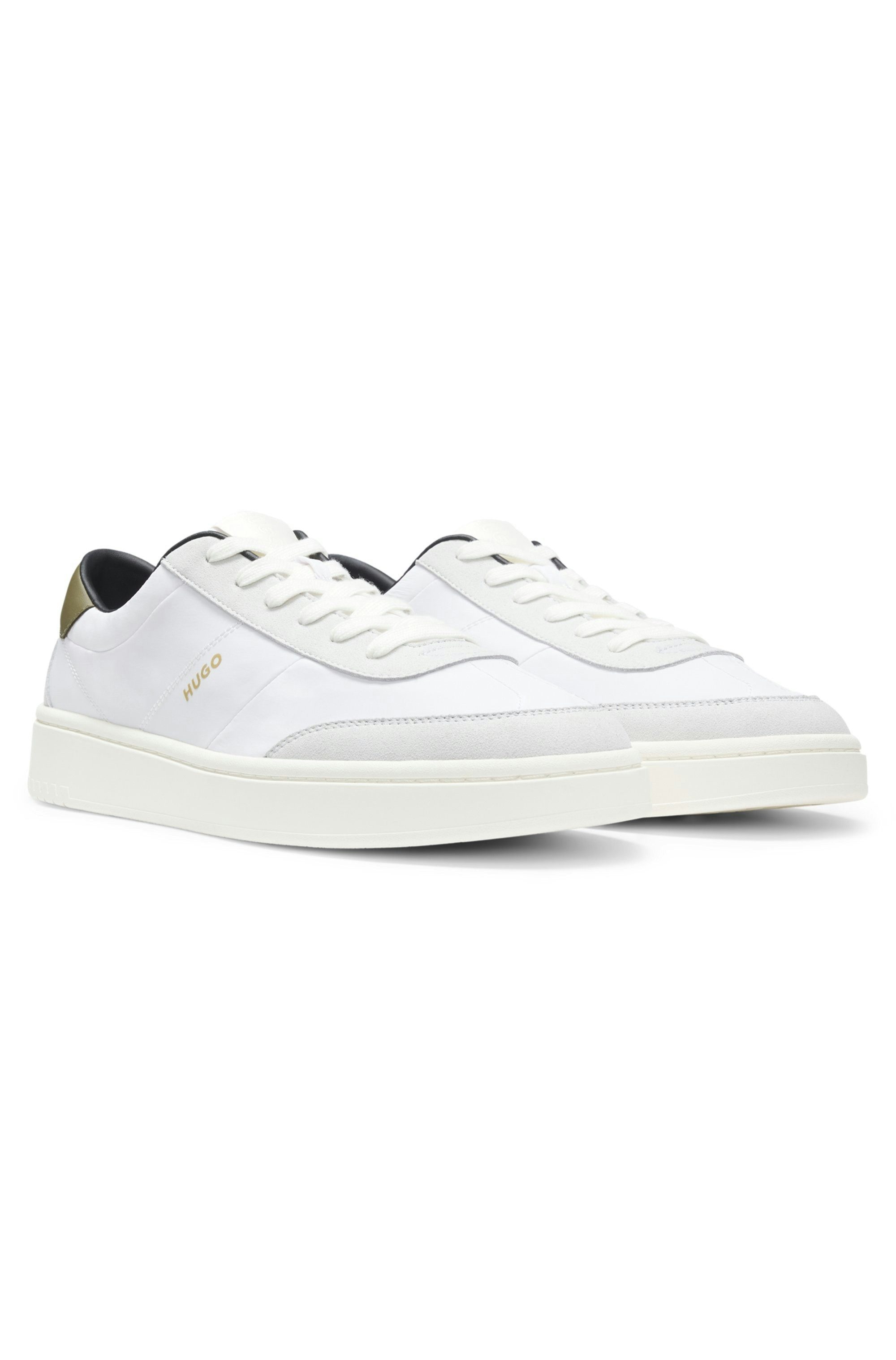 HUGO Neston Sneaker Basket-Sneaker, Schnürschuh, Halbschuh, Retro