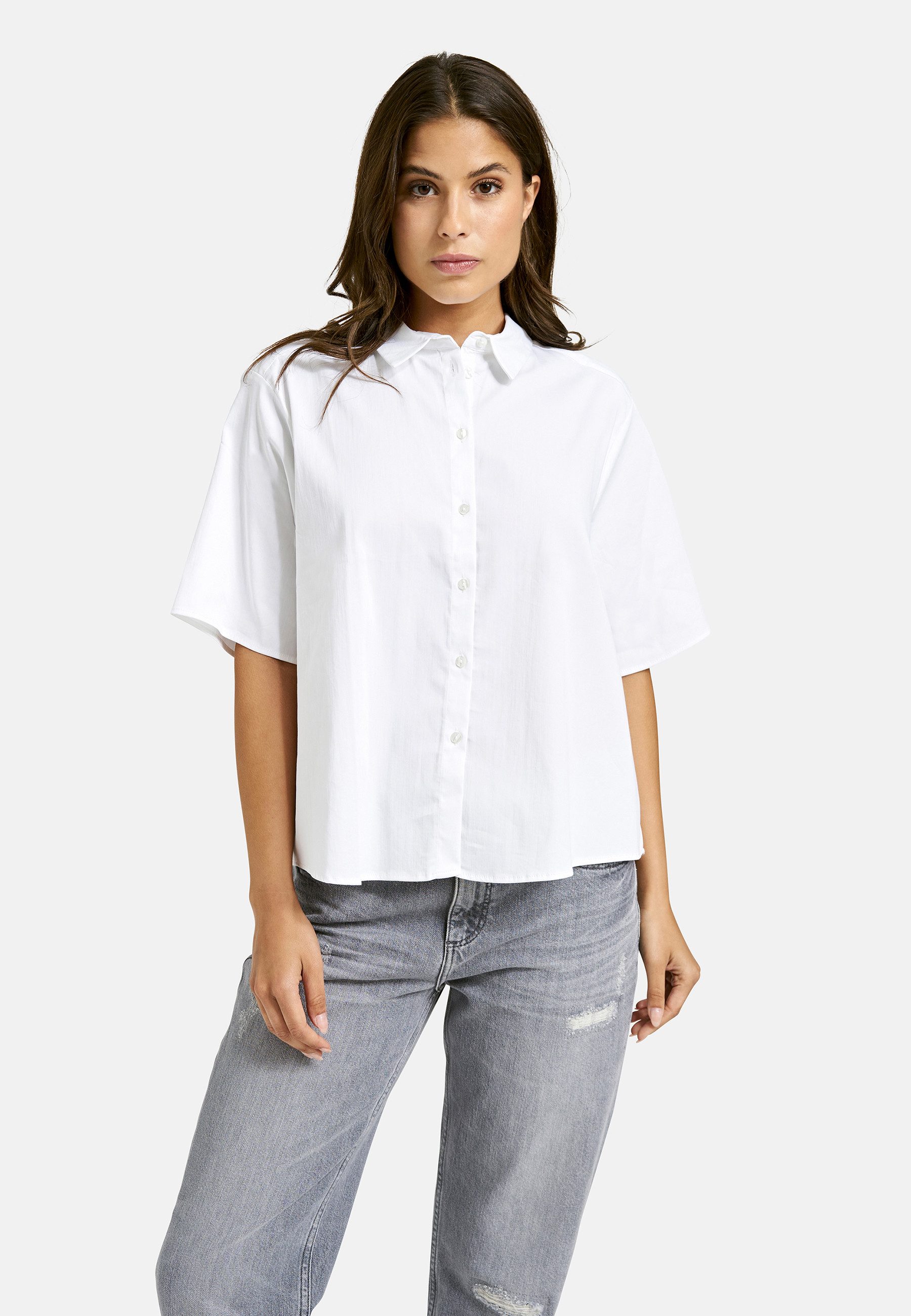 Smith & Soul Hemdbluse locker geschnitten, unifarben