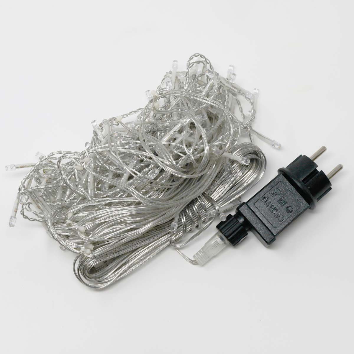 EGB LED-Lichterkette Eisregen Lichterkette 140 LEDs warmweiß, IP44