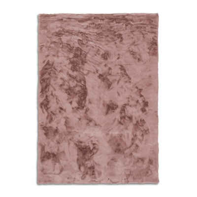 Fellteppich TENDER Moderner Kunstfellteppich, SCHÖNER WOHNEN-Kollektion, Rechteckig, Höhe: 26 mm, 80 x 150 cm in Altrosa