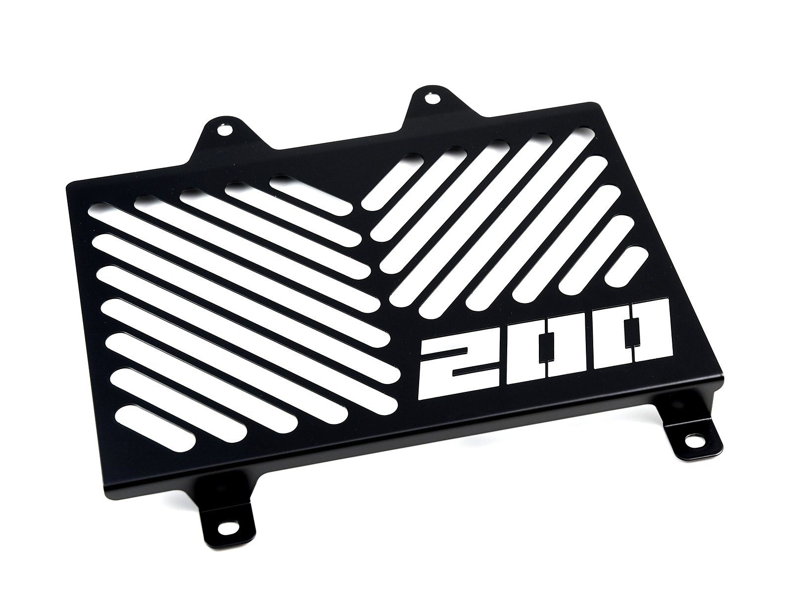 ZIEGER Motorrad-Additiv Kühlerabdeckung für KTM 200 Duke Logo schwarz, Motorradkühlerabdeckung