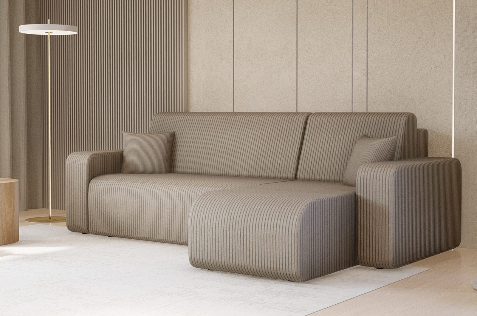 Compleo Ecksofa mit Schlaffunktion und Bettkasten günstig online kaufen