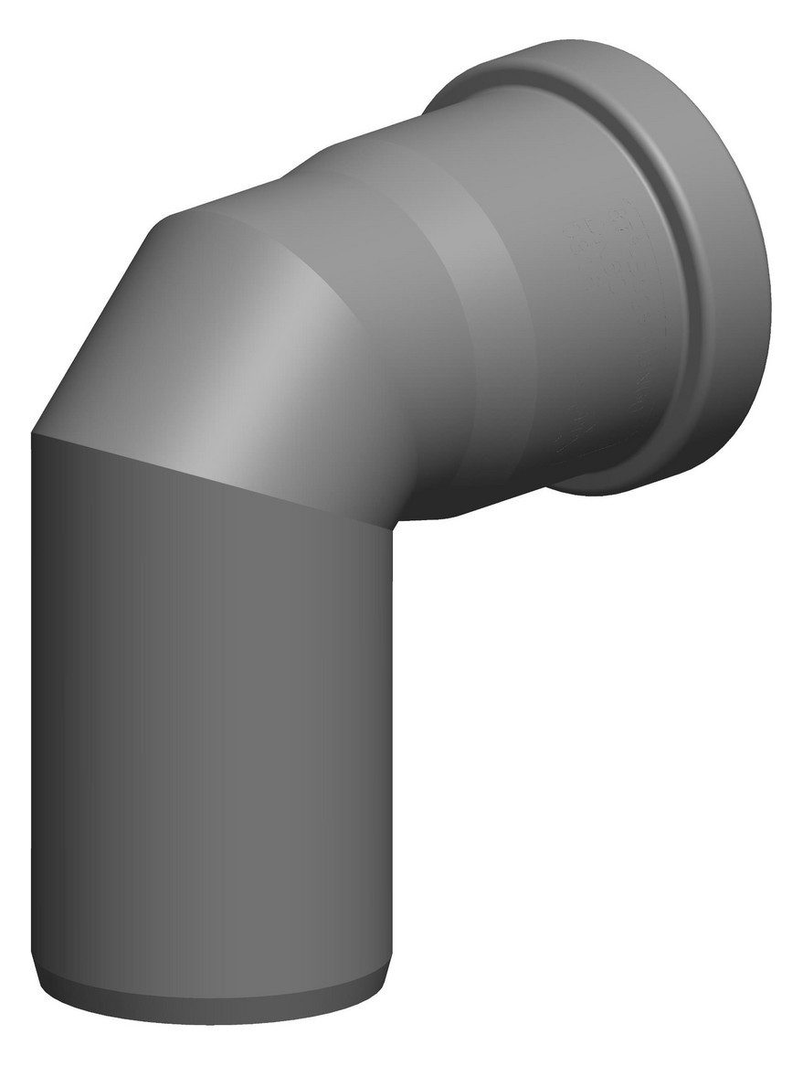 PP-Rohr ATEC Schornstein 87°-Bogen DN60 0316