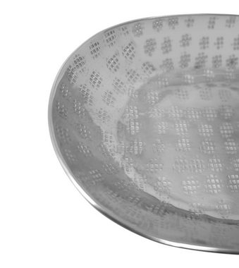 LaLe Living Dekoschale Miran oval in Silber 25 x 15 cm, aus Aluminium