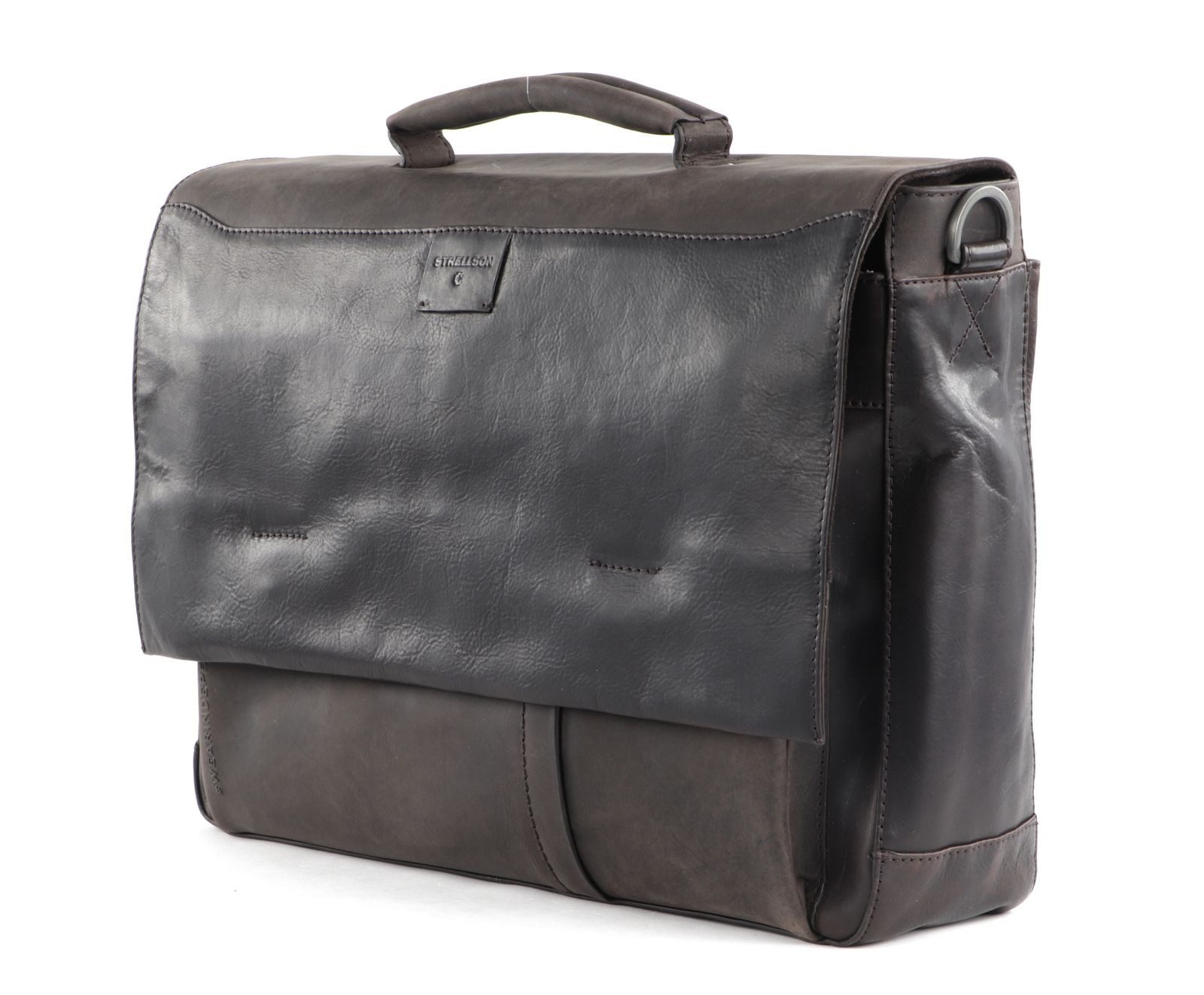 Strellson Umhängetasche Jim BriefBag, aus echtem Rindsleder