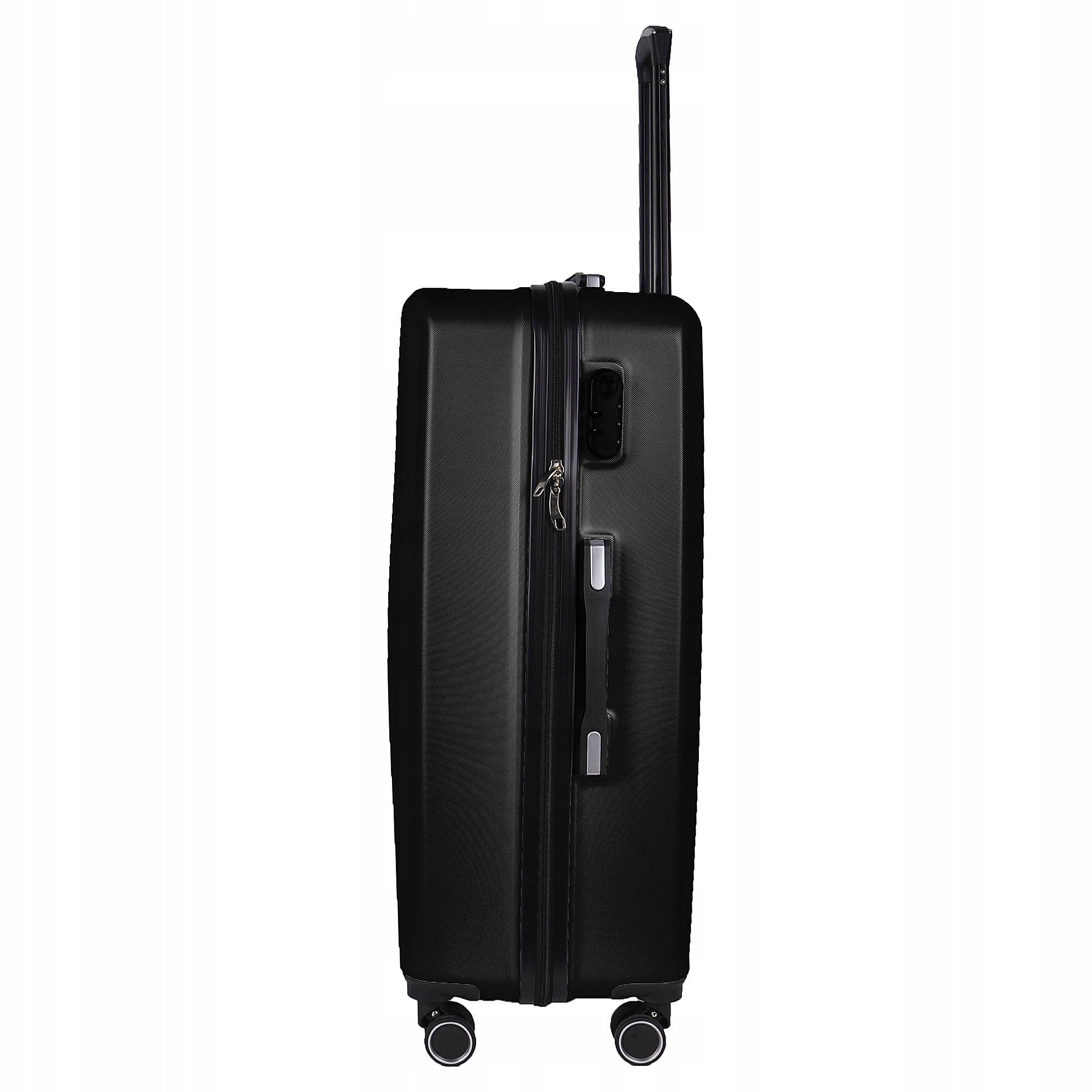 PASO Koffer Reisekoffer XL 76x50x29 cm leicht 3,9 kg Familienurlaub, Hartschalenkoffer Rosa Groß 110L ABS 4 Rollen TSA-Schloss – Bild 2 von 5