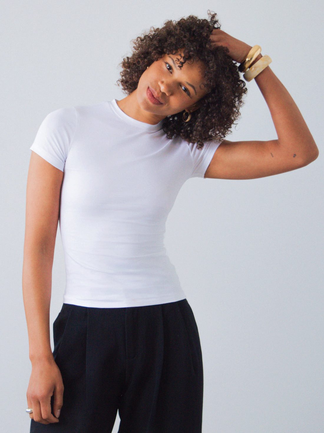 HONEST BASICS T-Shirt Slim Fit aus Bio- und recycelter Baumwolle