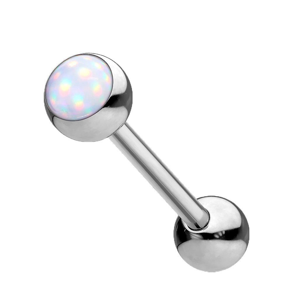 Taffstyle Piercing-Set Zungenpiercing Chirurgenstahl Hantel Barbell mit Epoxy Stein