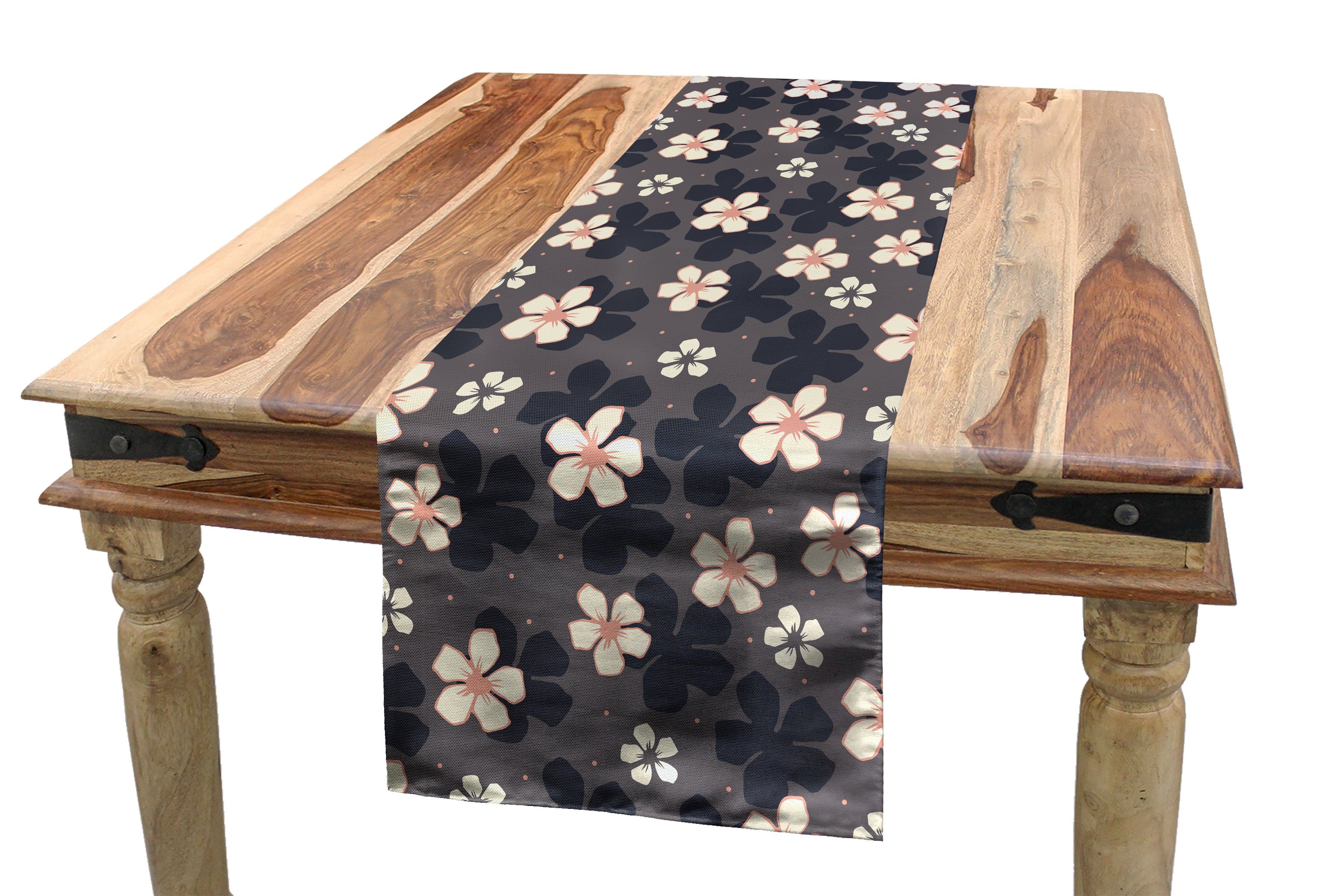 Abakuhaus Tischläufer Esszimmer Küche Rechteckiger Dekorativer Tischläufer, Sakura Kontinuierliche Cherry Blossom
