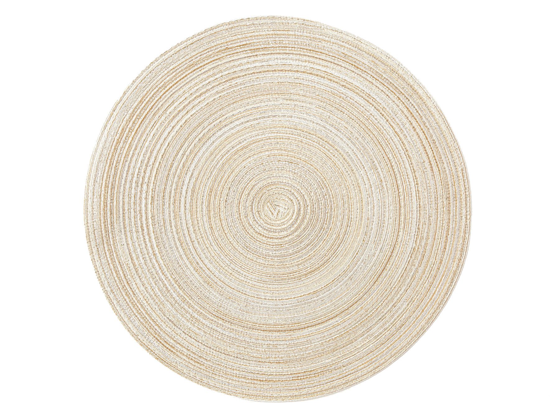 Platzset Tischset rund 12er Set Samba Kreis 038 perle