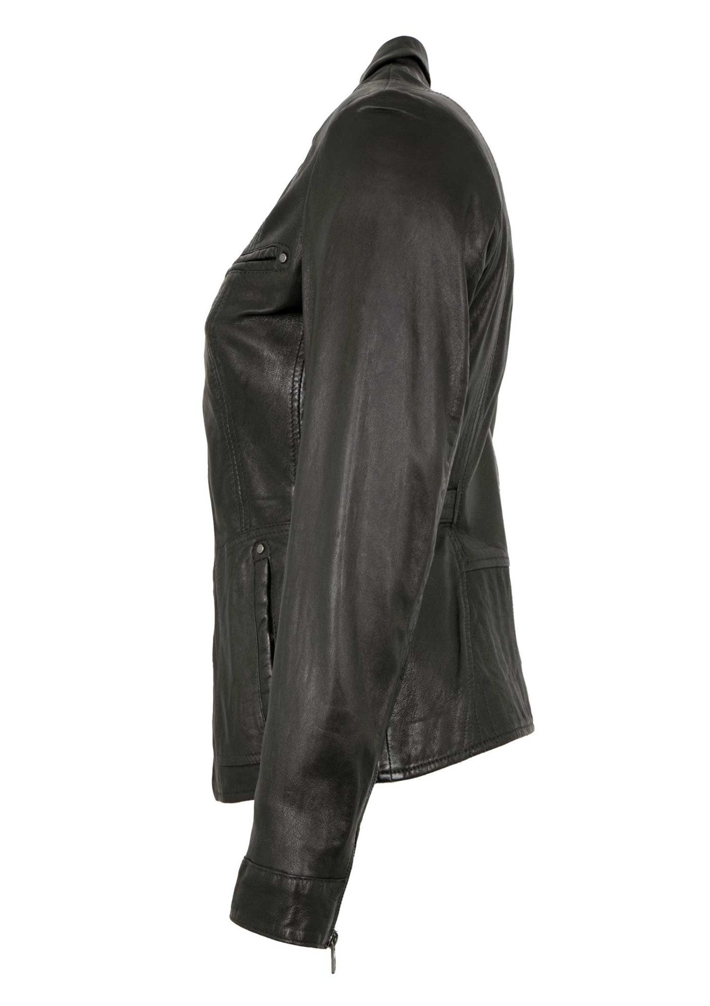 Jilani Lederjacke Violetta Jilani - Damen Lederjacke Lammnappa schwarz günstig online kaufen