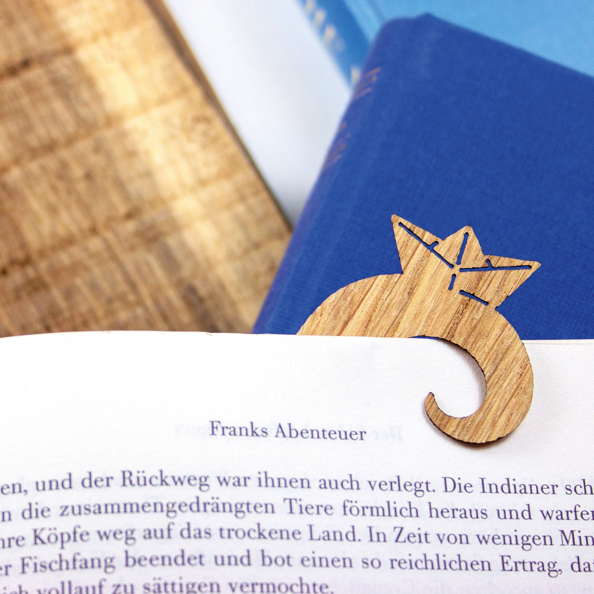Eichenholz & Lesezeichen Bow Hummingbird Papierschiffchen, aus Lesezeichen
