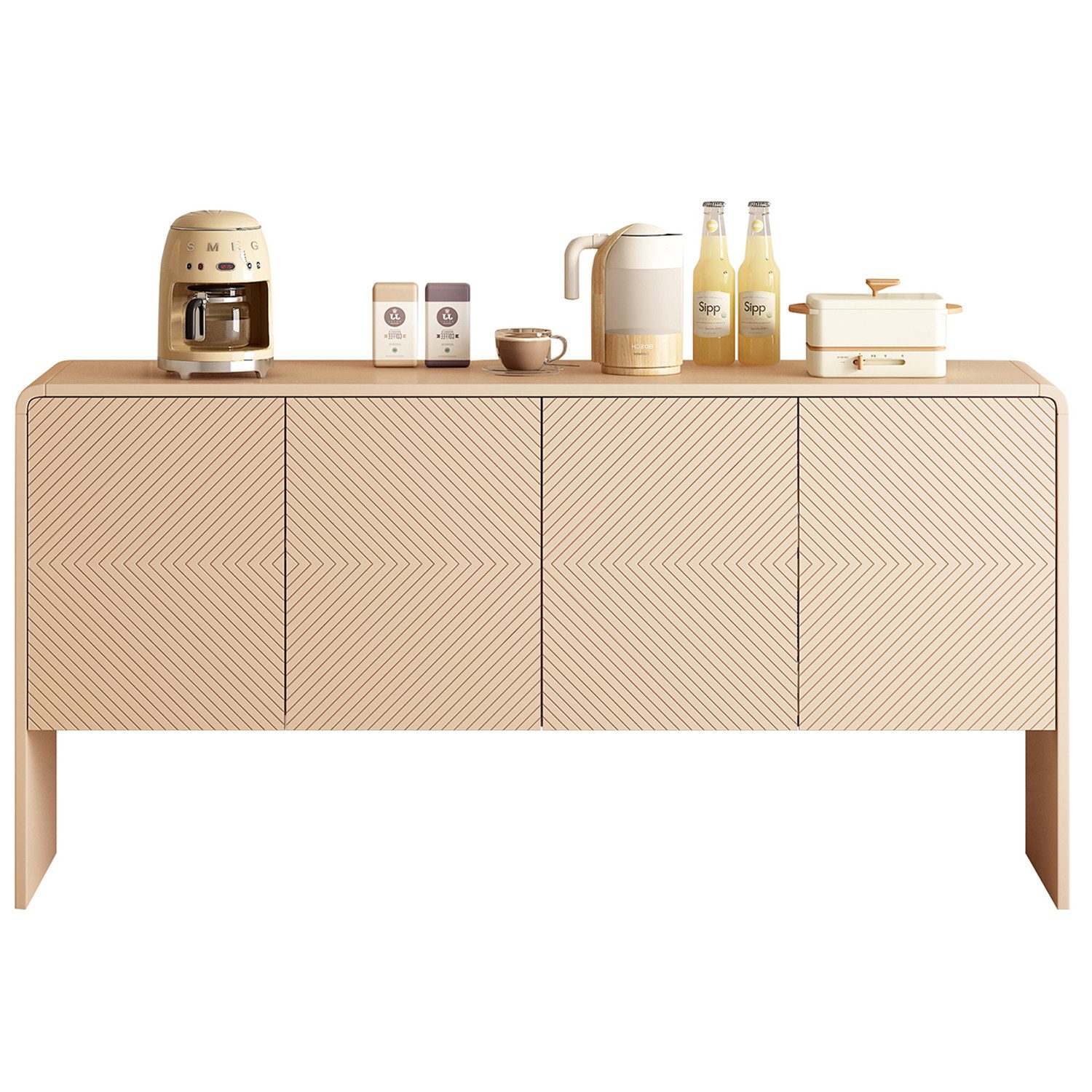 OUTMAX Sideboard Minimalistisches mit 4 Türen günstig online kaufen
