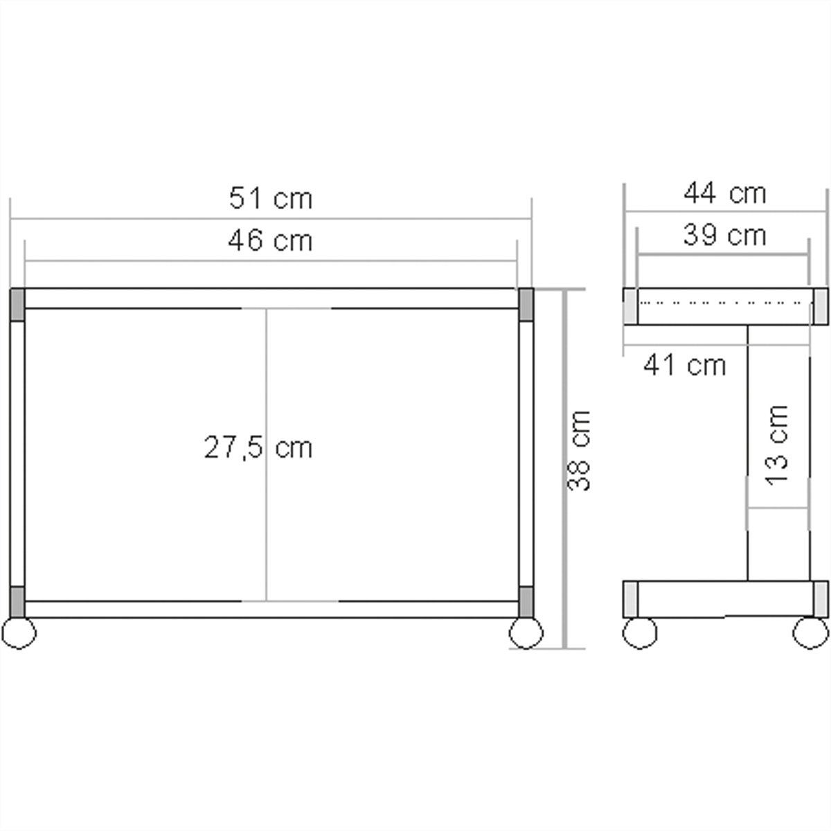 ROLINE Halterung Mini-Druckertisch, (bis 30 kg)