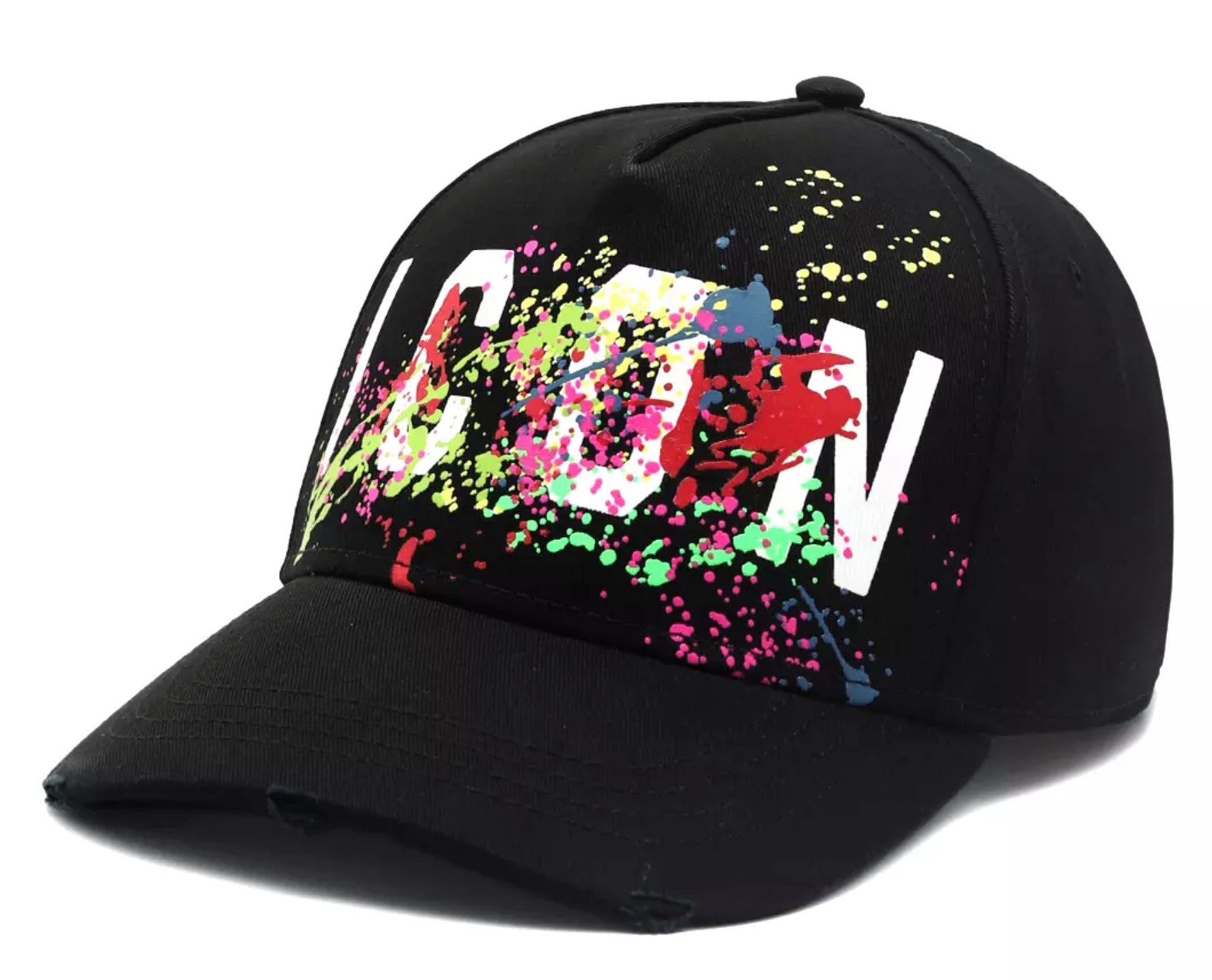 Dsquared2 Baseball Cap Icon Splash Cap Paint-Splatter Farbspritzer und Dist günstig online kaufen