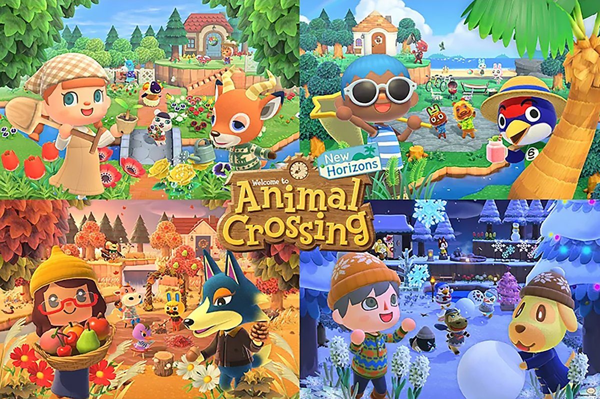 PYRAMID Poster »Animal Crossing Poster NH New Horizons, 4 Seasons 91,5 x 61  cm«