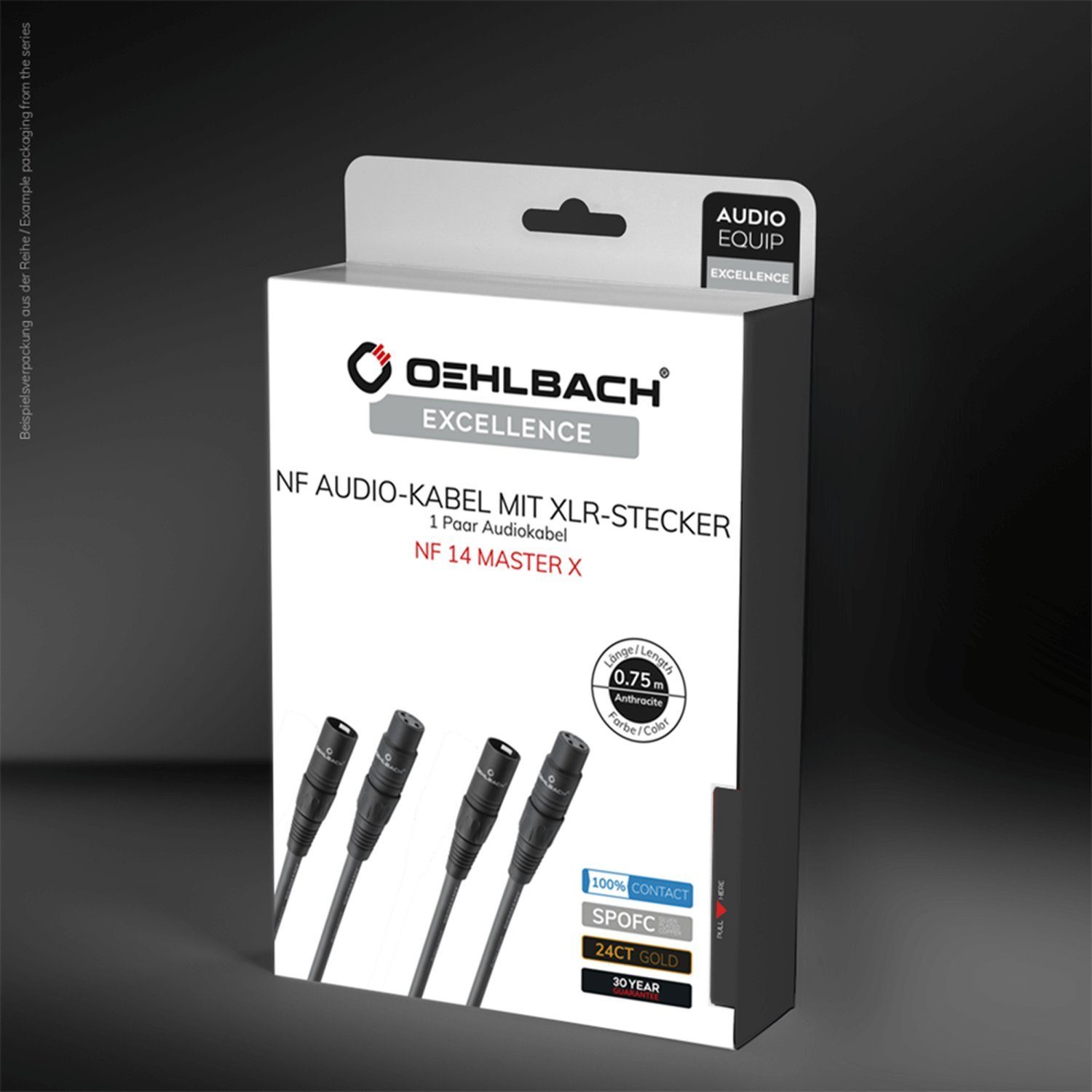 OEHLBACH NF 14 Master X NF Audio-Kabel mit XLR-Stecker 1 Paar Audio-Kabel, XLR-Kupplung, XLR (50 cm), Flexibel, Hochwertiges Kupfer