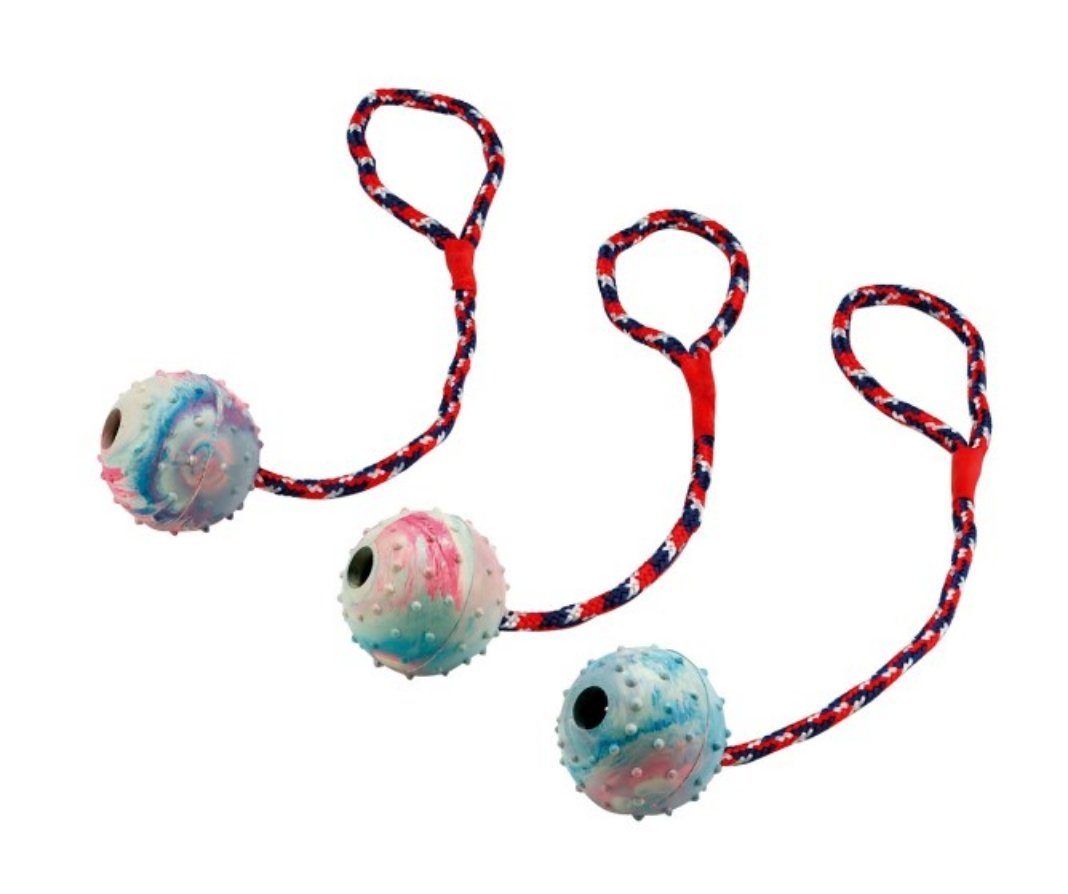 Zerrspielzeug Ball am Seil, 30 cm 83496