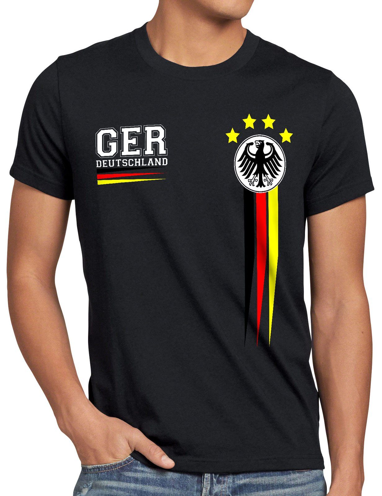 style3 T-Shirt Deutschland WM 2026 Weltmeister trikot fahne fußball stadion günstig online kaufen