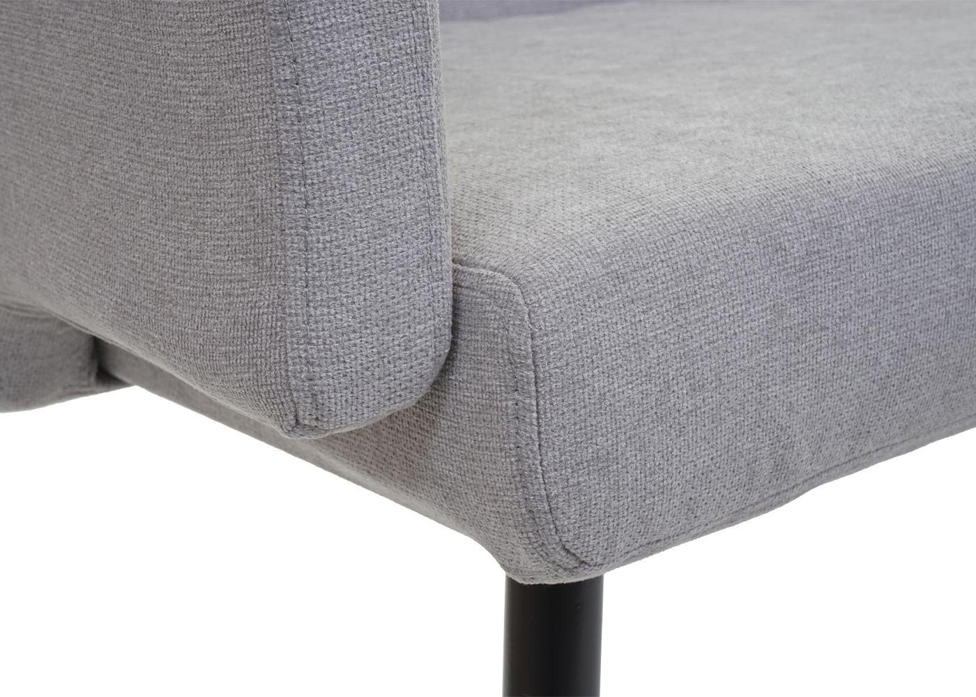Sitzbank MCW-L13-B, und und grau Rückenfläche | Sitz- Abgerundete Armlehne, Schraubfüße, MCW grau Rücken-