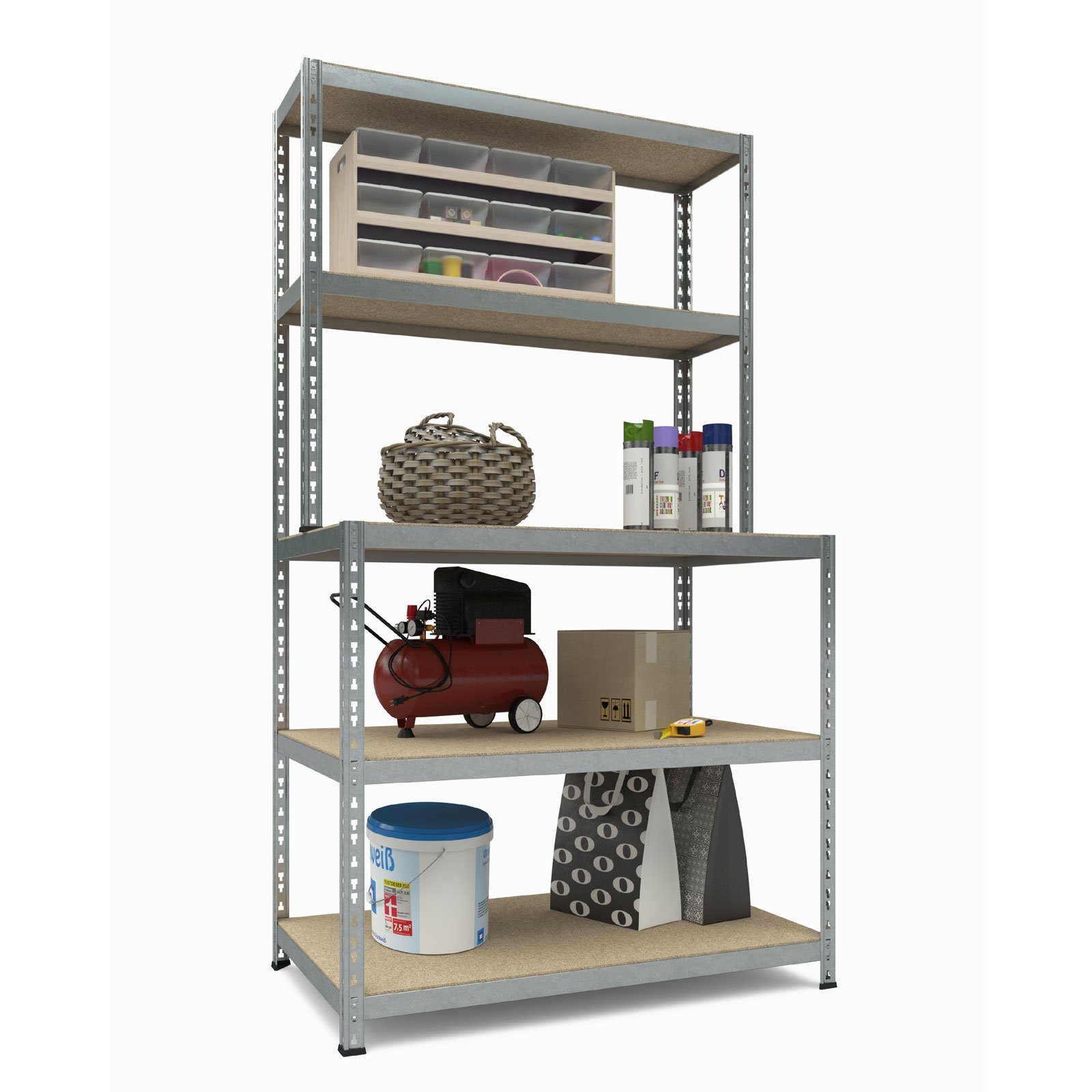 TKT Steckregal TKT Schwerlastregal Steckregal 180x100x60/30 günstig online kaufen