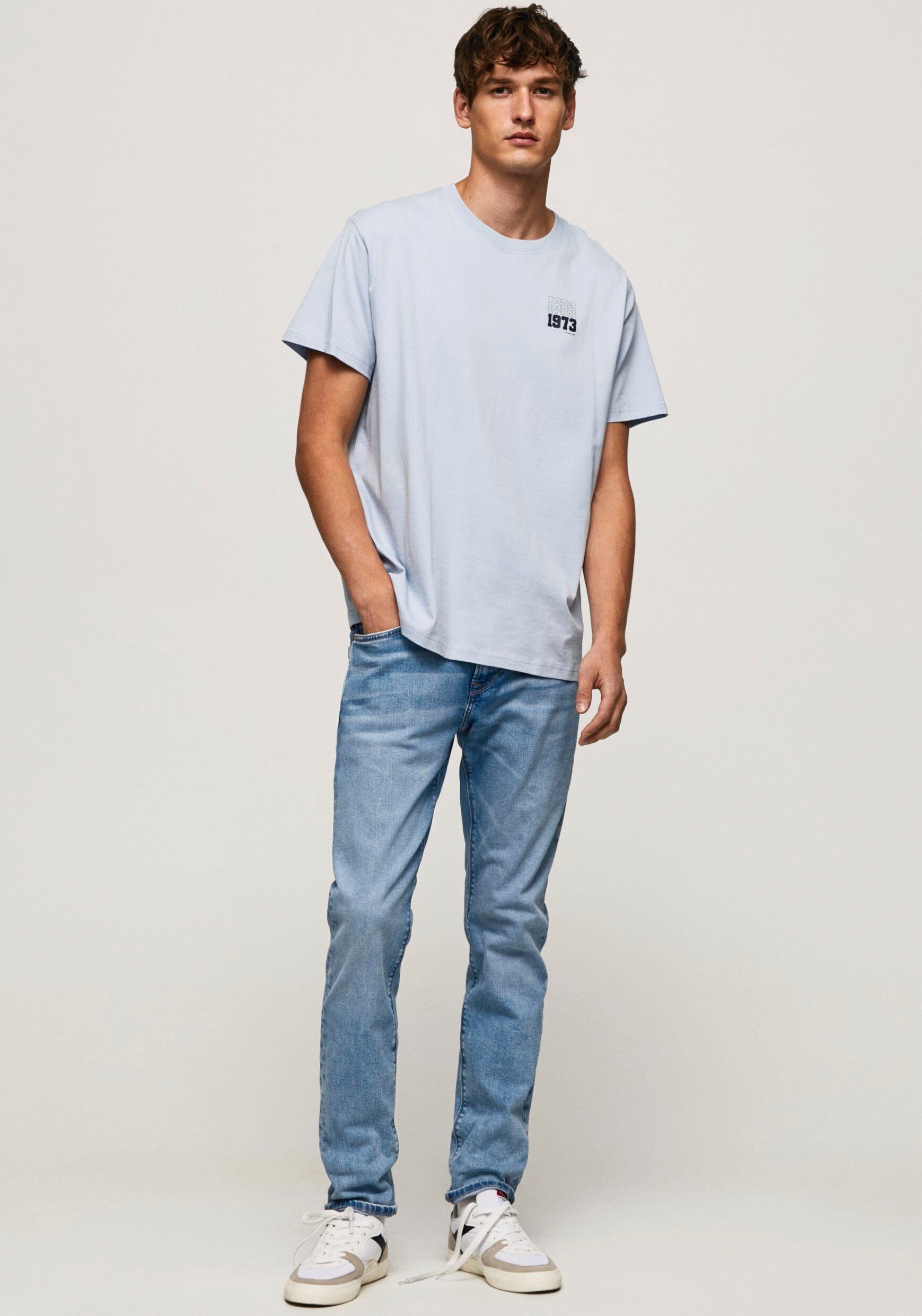 Tapered-fit-Jeans light STANLEY Jeans Pepe blue