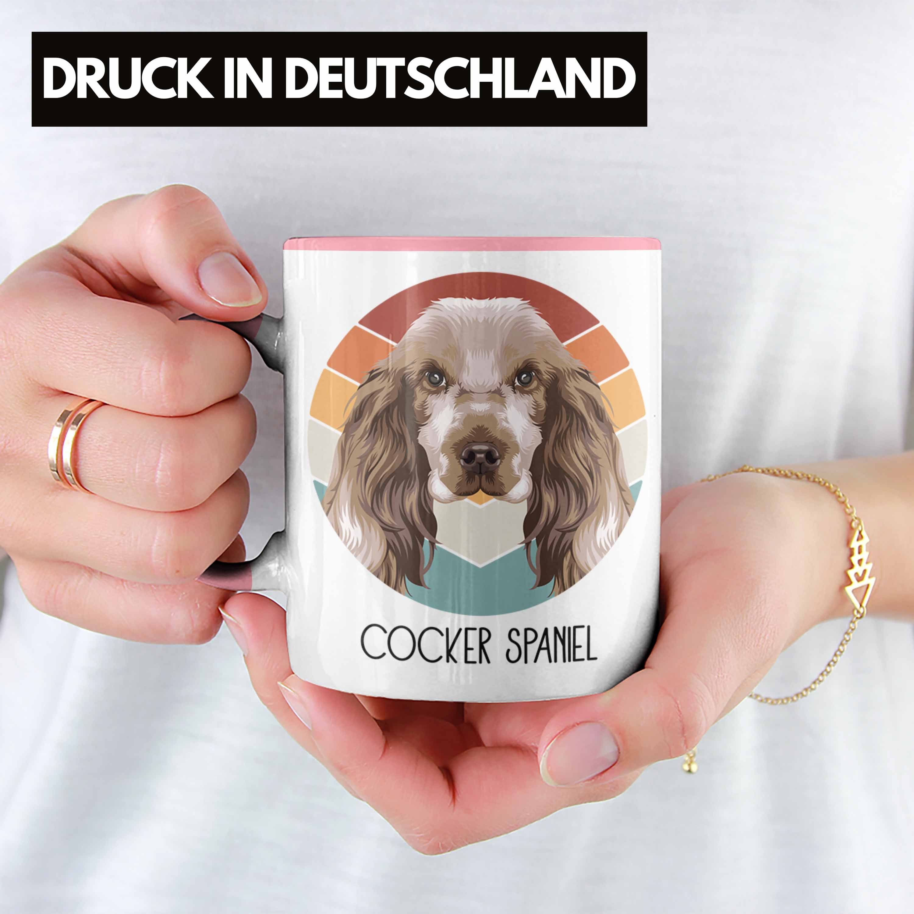 Besitzer Lustiger Cocker Geschenk Tasse Tasse Spruch Geschenkidee Spaniel Co Rosa Trendation