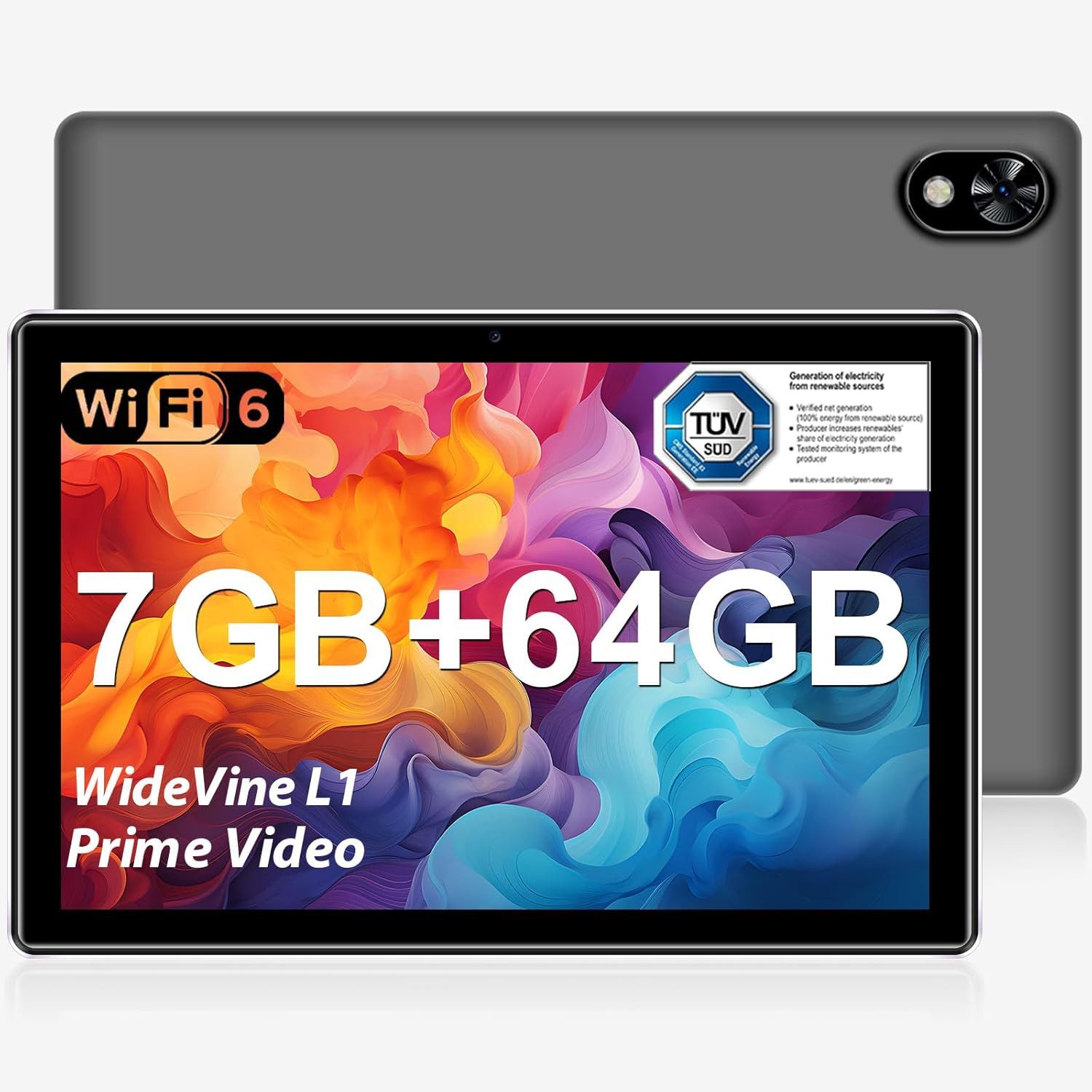 DOOGEE 7 GB RAM 5060 mAh Bluetooth 5.0 Tablet (10", 64 GB, Android, Leistungsstarkes Gerät für Arbeit, Lernen und Unterhaltung unterwegs)