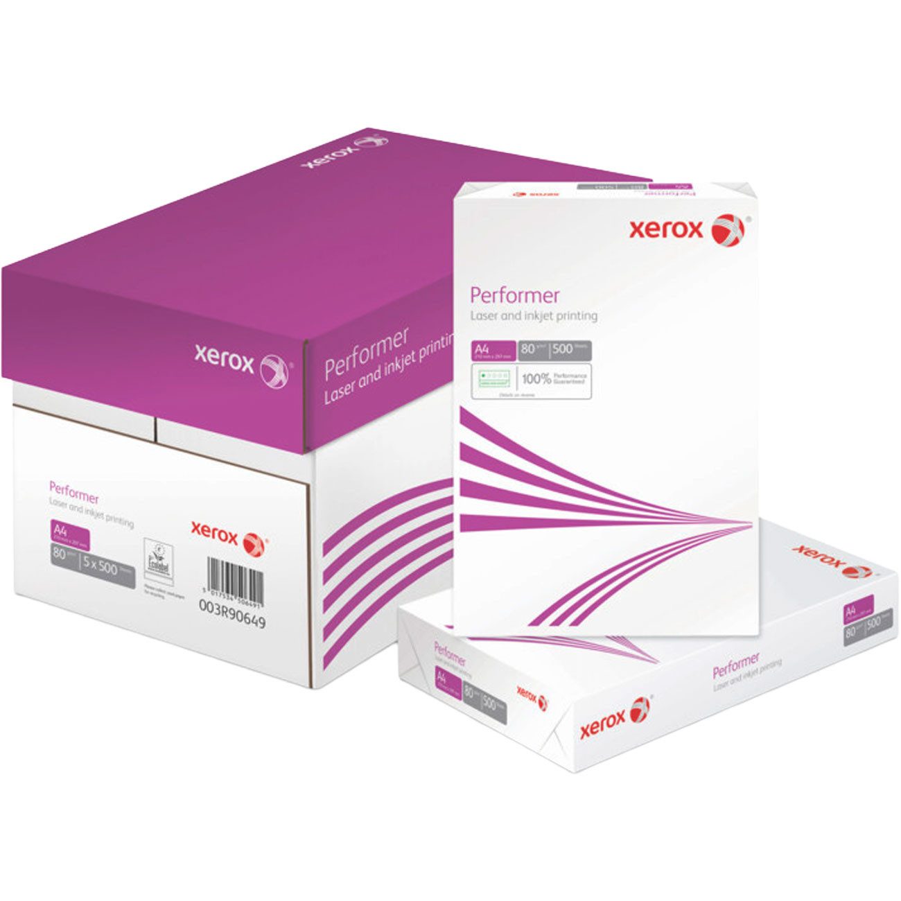 Xerox Kopierpapier Hochwertiges Fotokopierpapier 500 Blatt 80g/m² Multifunktionspapier, Basis-Kopierpapier in Din A4/Für alle Drucker geeignet