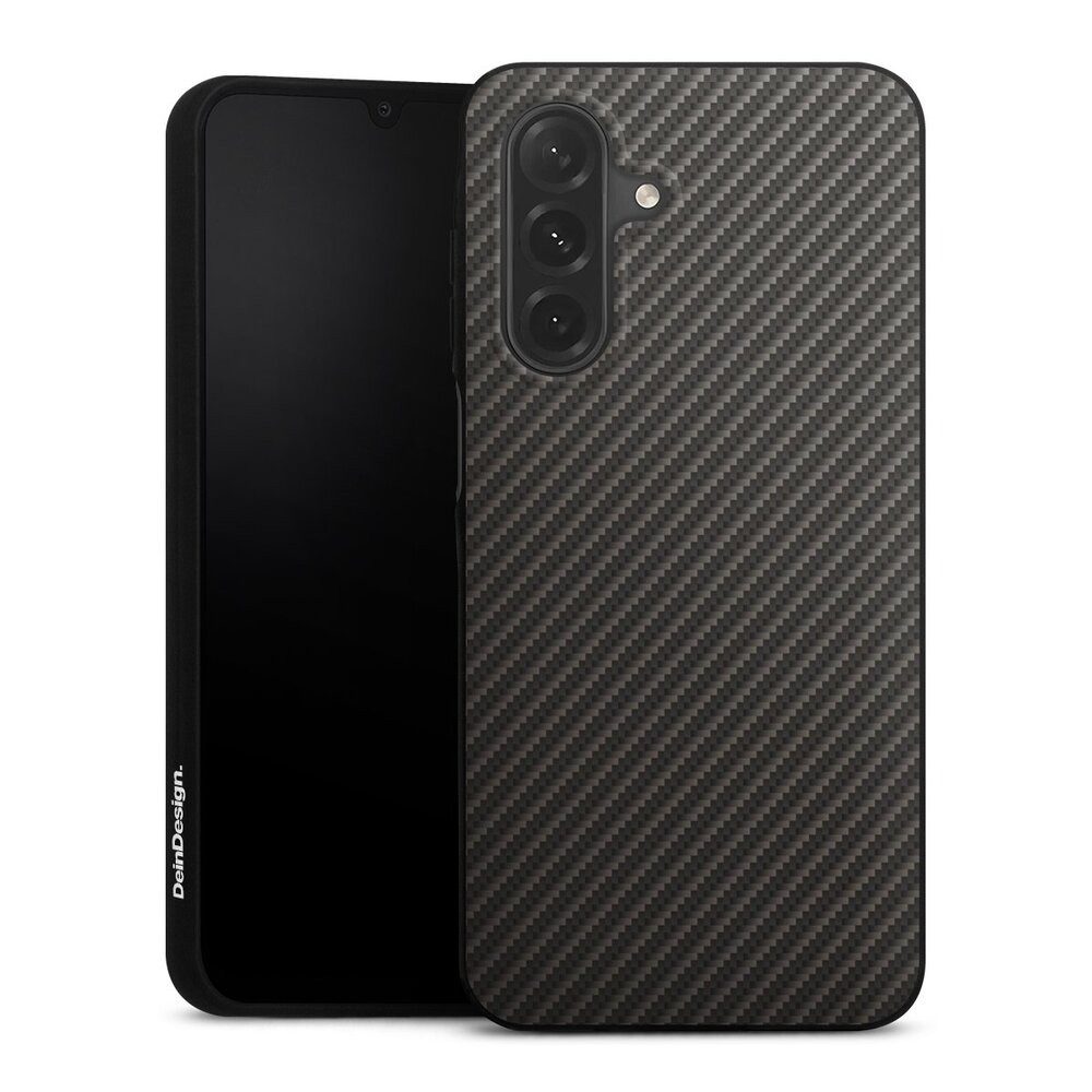DeinDesign Handyhülle Metallic Look Muster Carbon Carbon, Samsung Galaxy A26 Organic Case Bio Hülle Nachhaltige Handyhülle