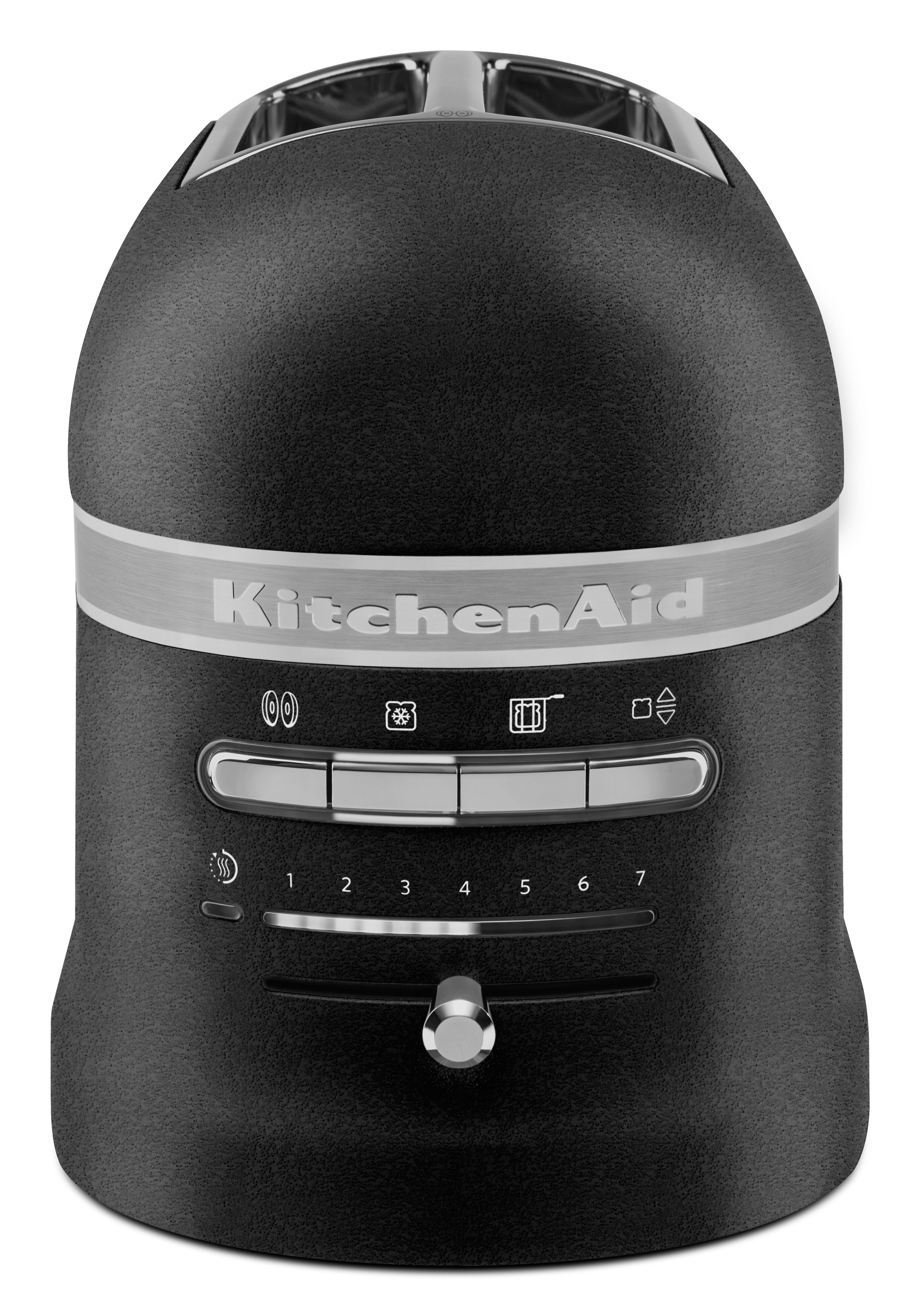 KitchenAid Toaster 5KMT2204EBK Gusseisen Schwarz, 2 kurze Schlitze, für 2 Scheiben, 1250 W, mit Sandwichzange