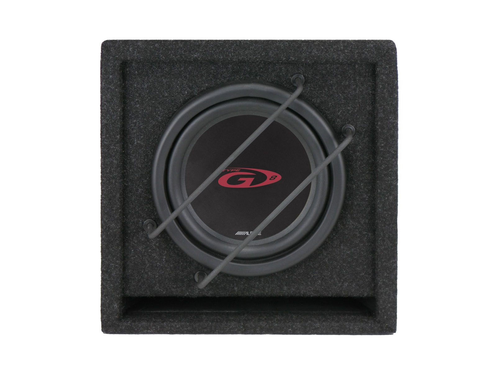 ALPINE SBG-844BR 20cm Gehäuse-Subwoofer Auto-Subwoofer (120 W, max.: W cm)