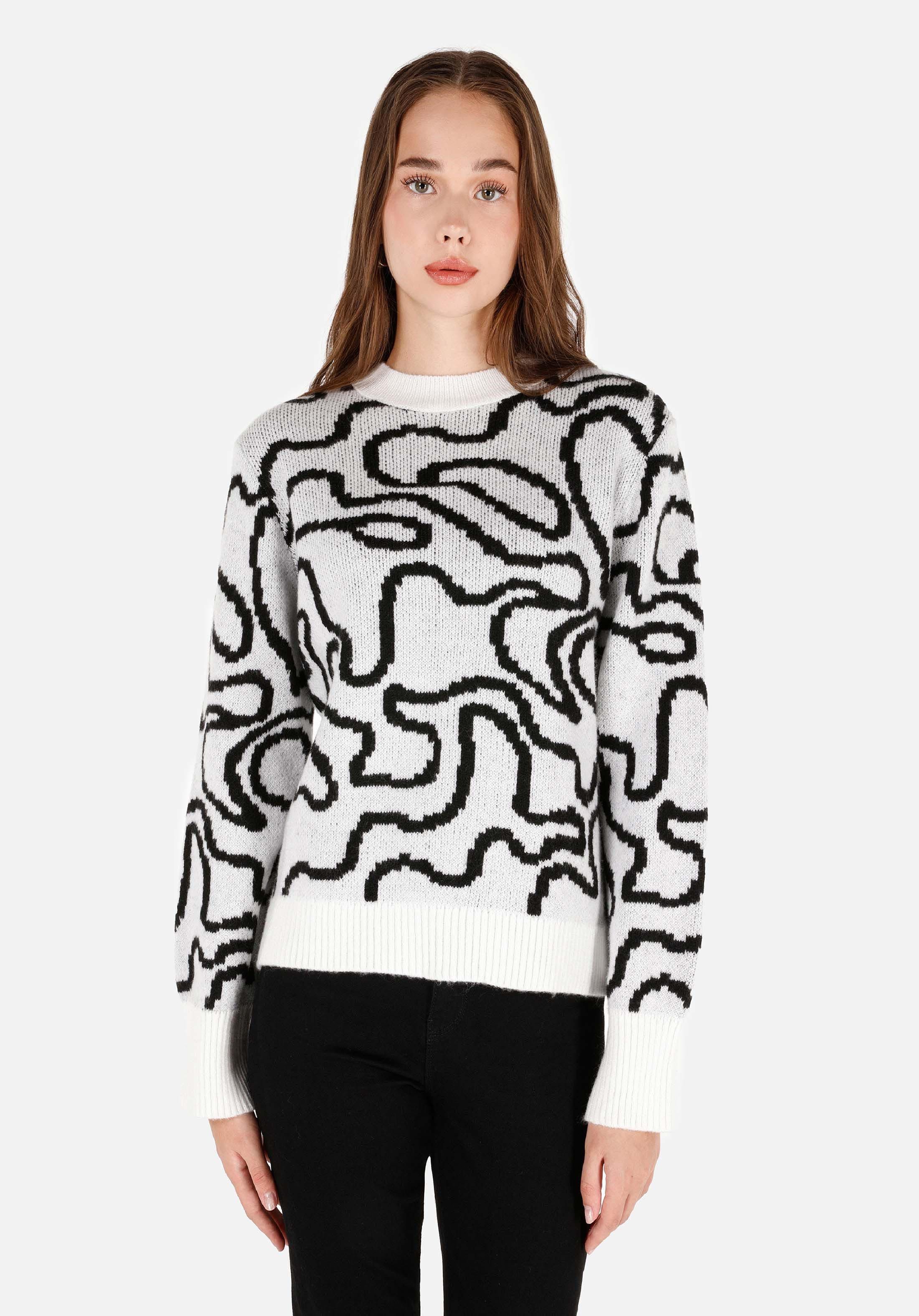 Colins Streifenpullover Colins Regular Fit Rundhalspullover für Damen