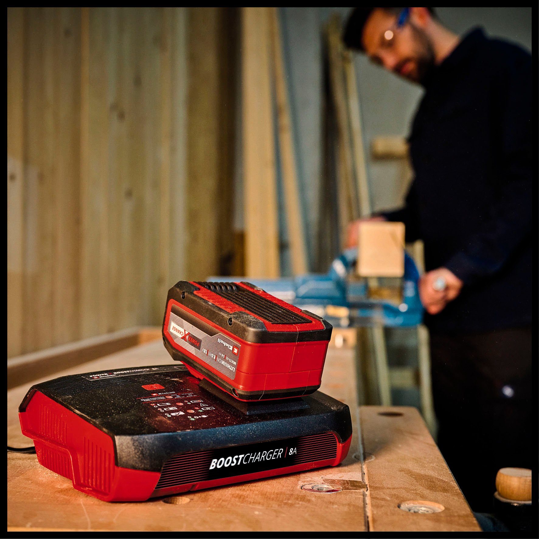 Einhell Power X-Boostcharger 8A Akku-Ladestation (Packung, 1-tlg)
