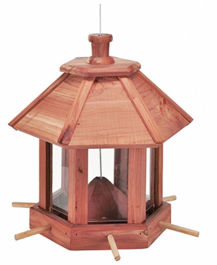 Haushalt International Vogelhaus, Vogelfutterhaus aus Holz zum
