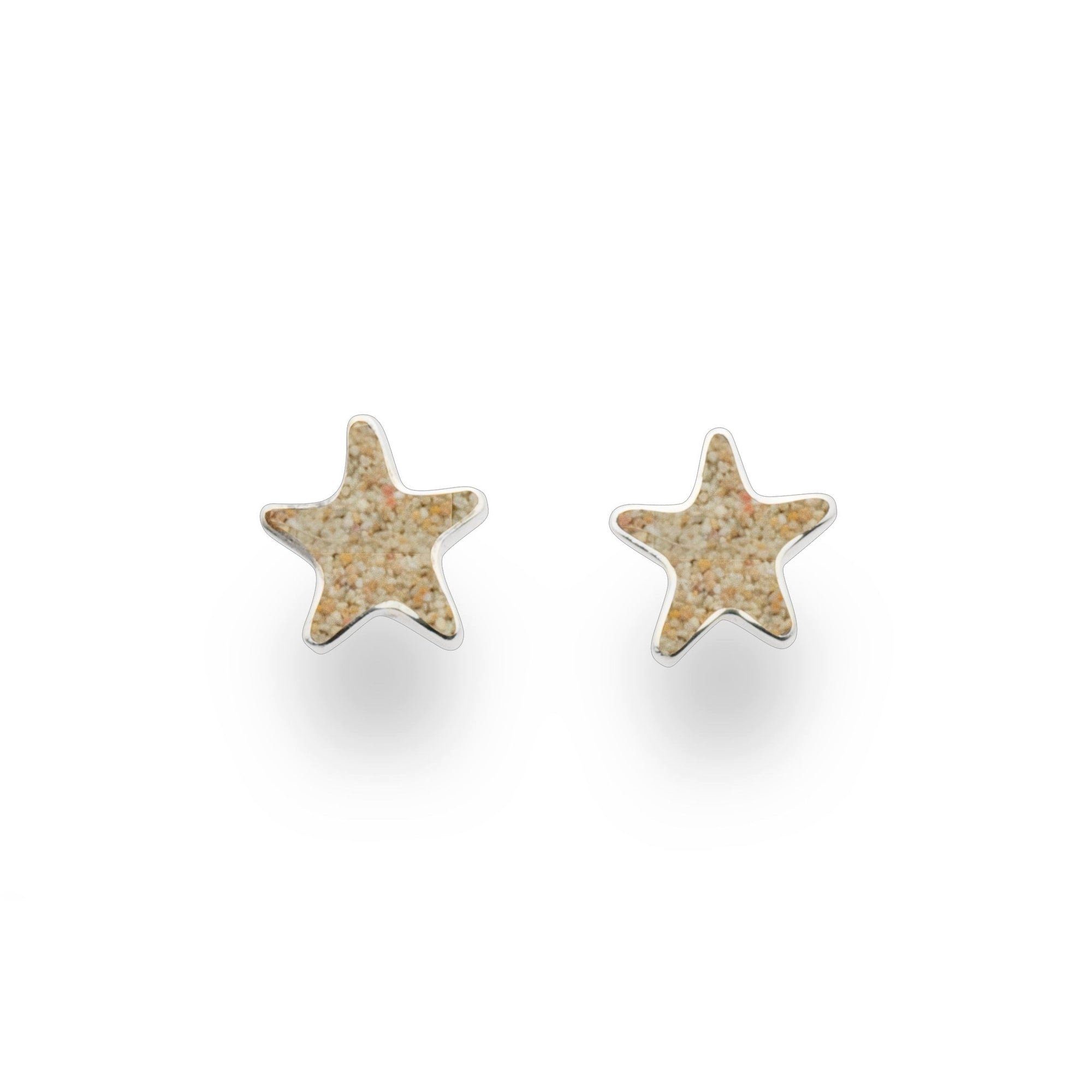 DUR Ohrring-Set DUR Schmuck: Ohrringe, Ohrstecker "Seestern" mit Strandsand S1441