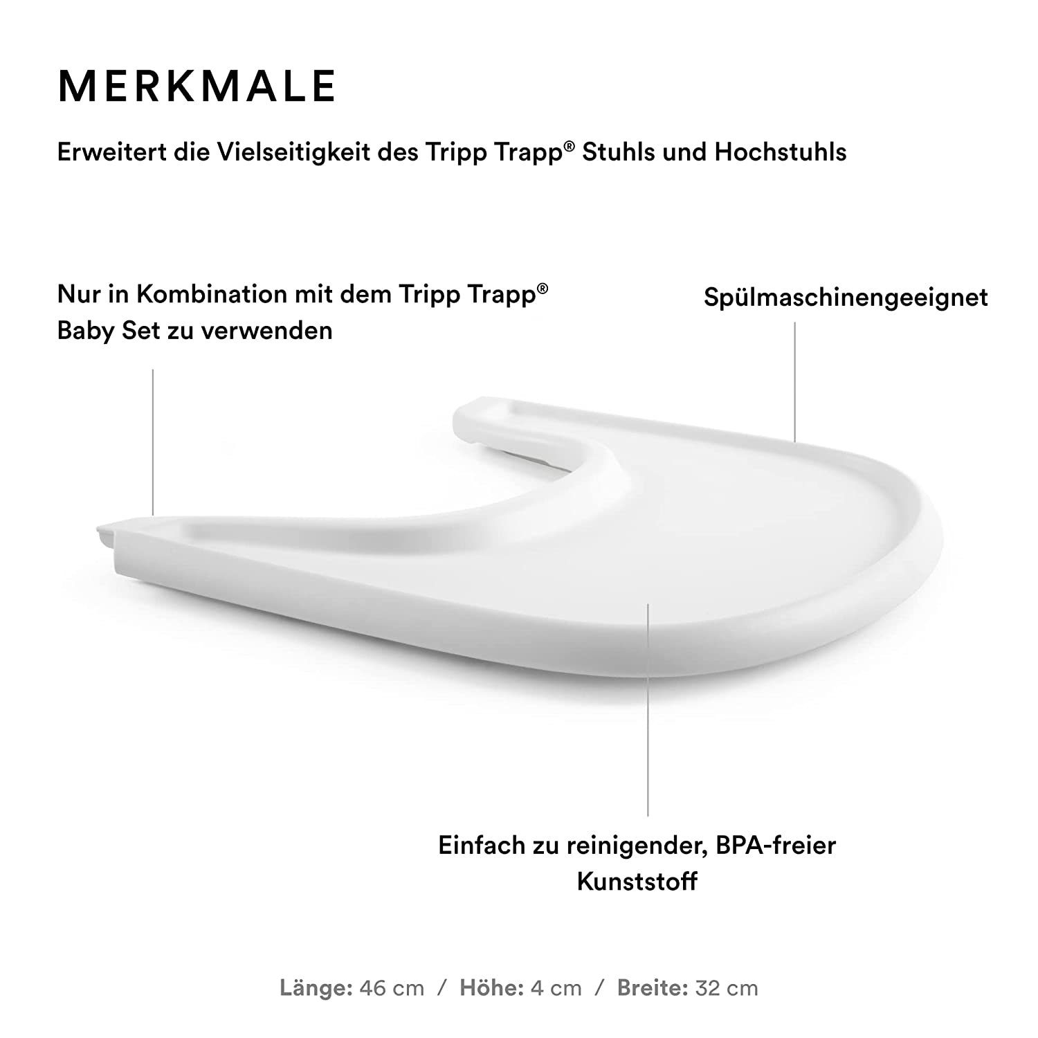 Stokke Hochstuhltablett Tray – Exklusiv für Tripp Trapp Stuhl + Tripp Trapp günstig online kaufen